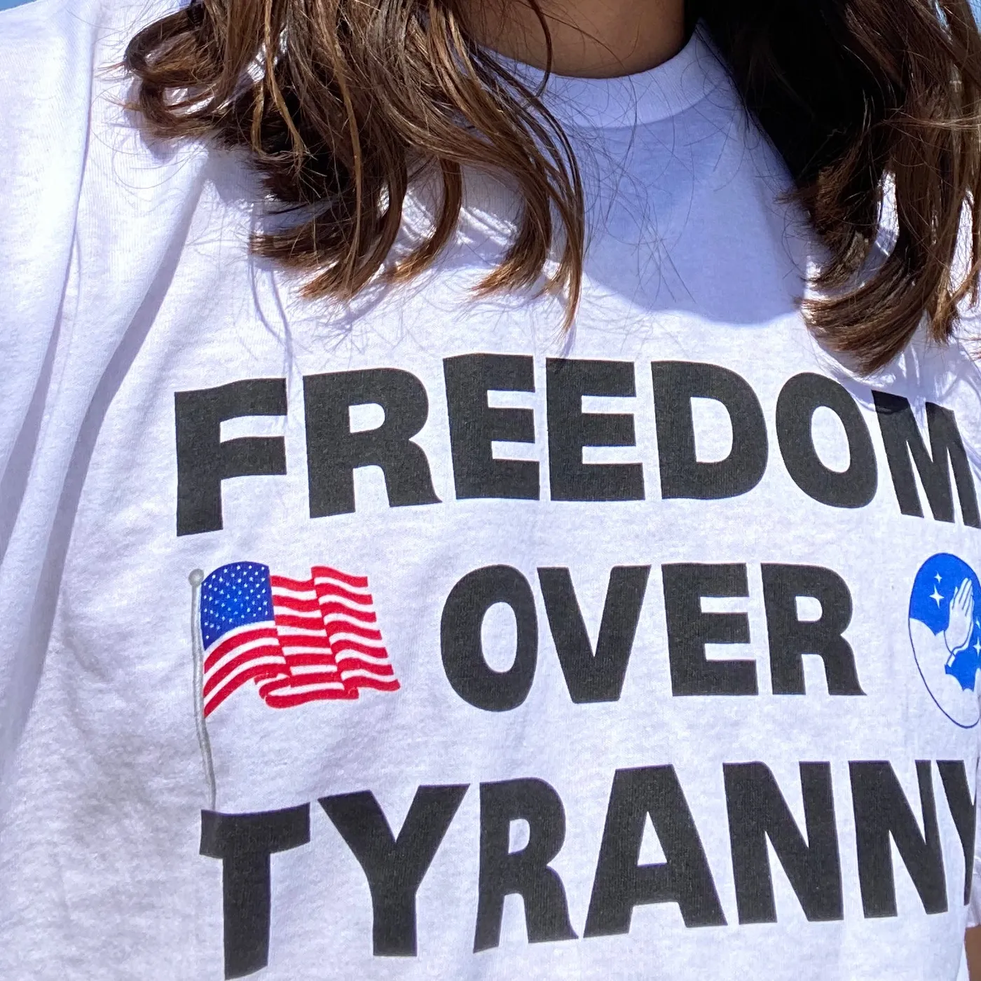 An0maly Freedom Over Tyranny White Tee