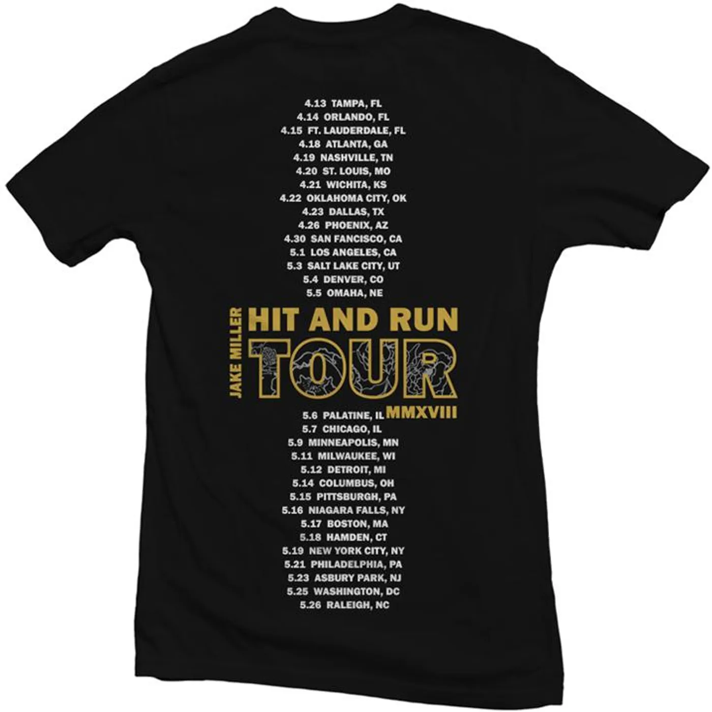 Jake Miller Hit and Run Tour Shirt