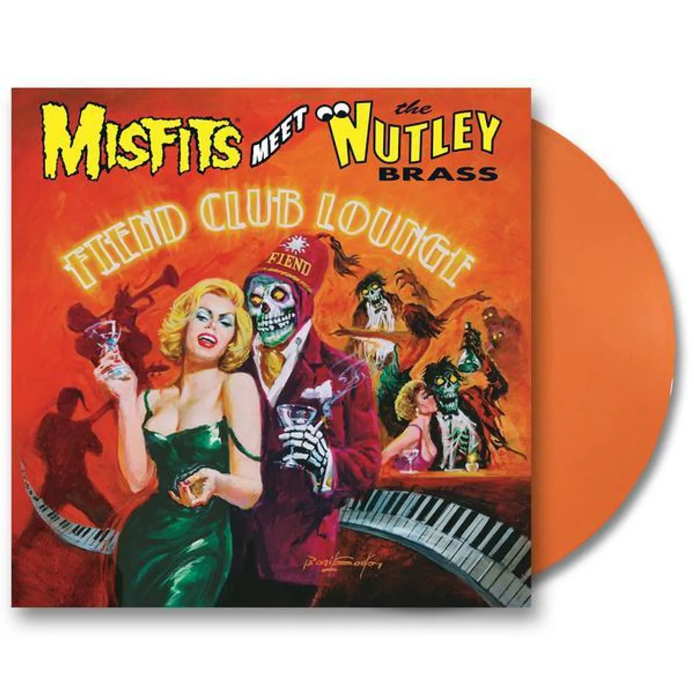 Misfits Meet the Nutley Brass: Fiend Club Lounge - Expanded Edition 12” LP (Orange) (Vinyl)