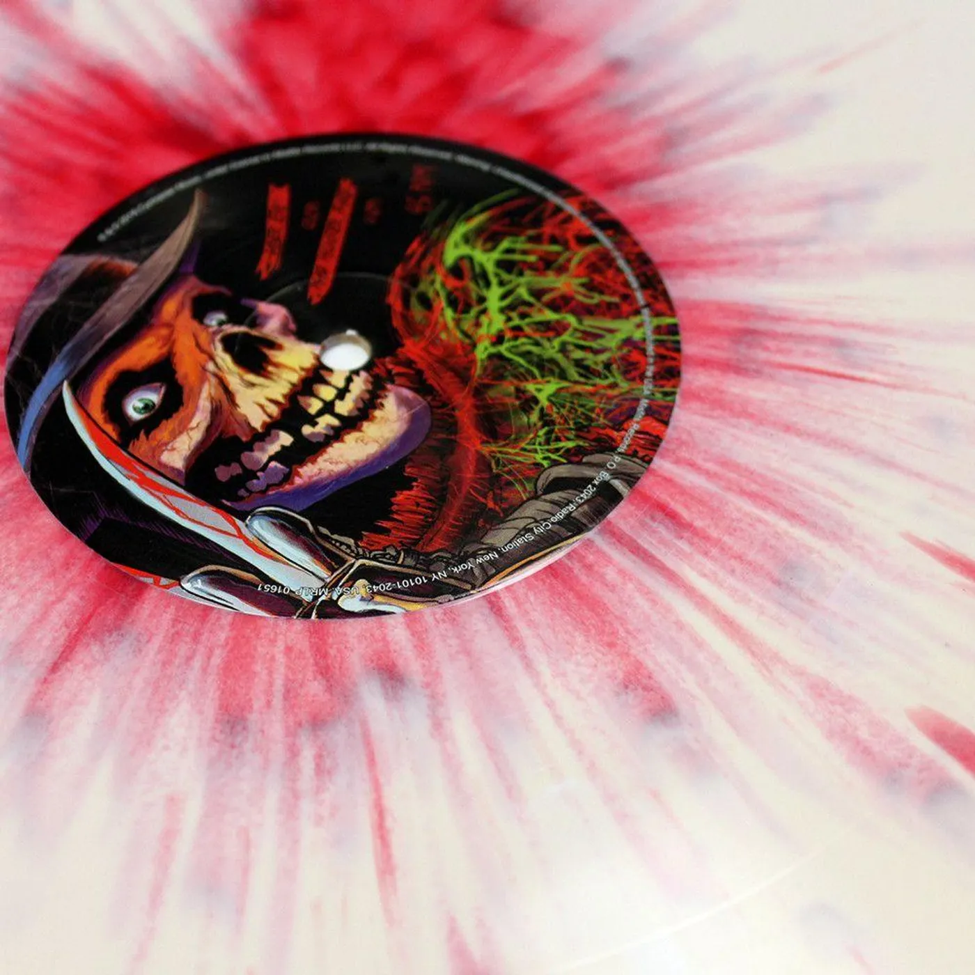 MISFITS “FRIDAY THE 13TH” - Bone vinyl with Red Blood Splatter