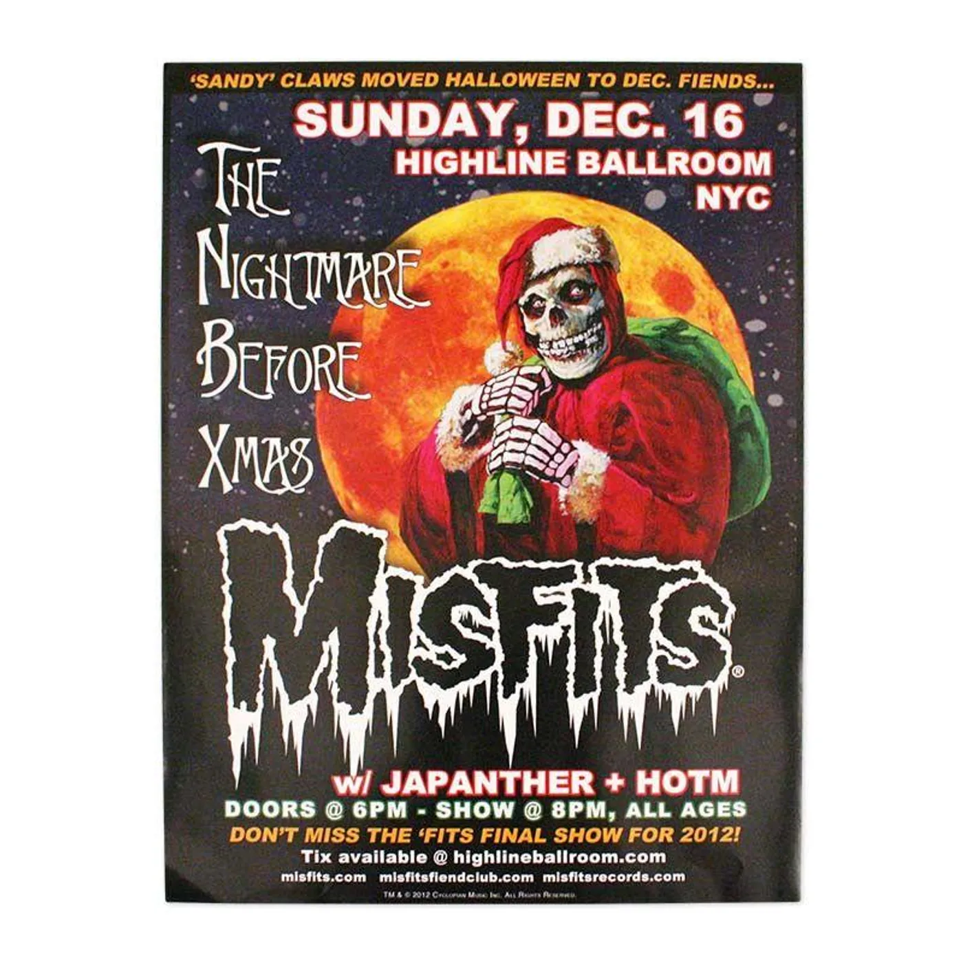 Misfits The Nightmare Before Xmas Poster
