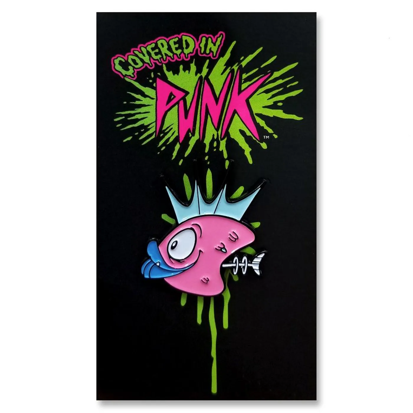 Misfits PINK FISH HEADS TOON: ENAMEL PIN