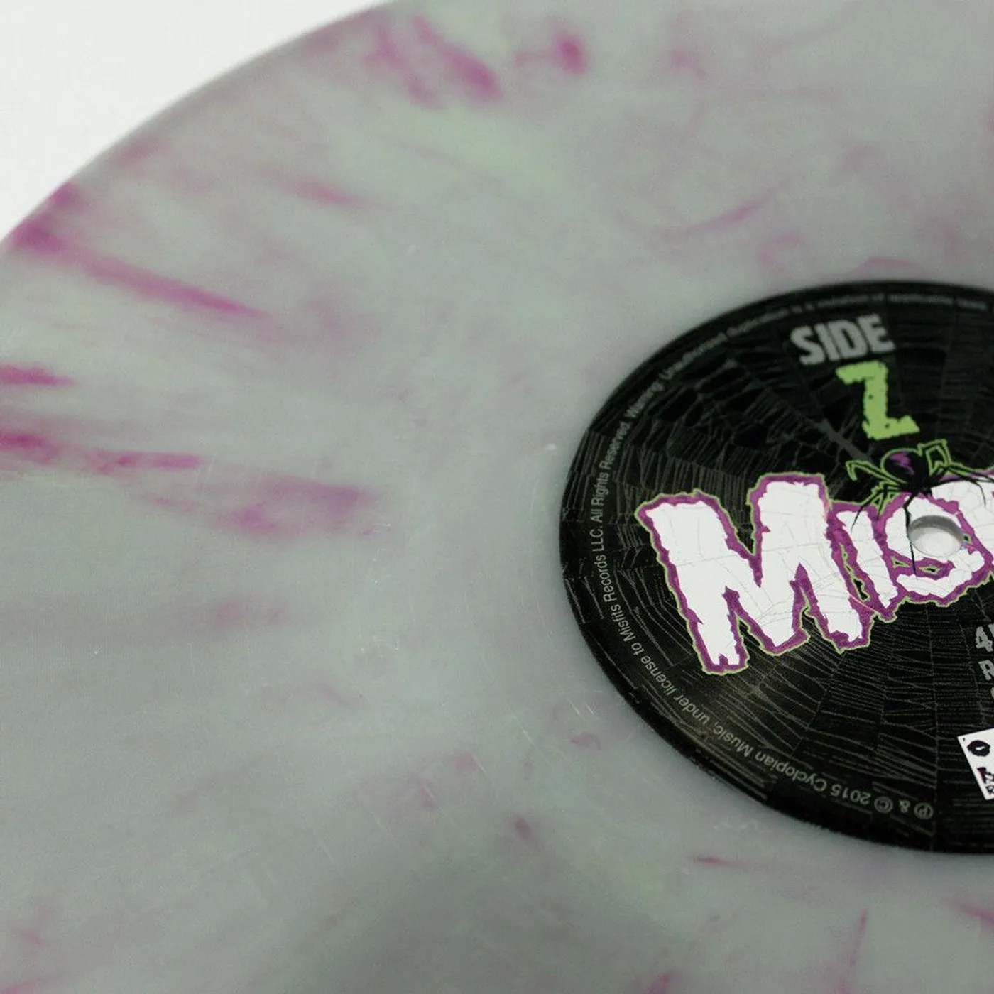 Misfits Vampire Girl / Zombie Girl 12" - Clear w/ Green & Purple