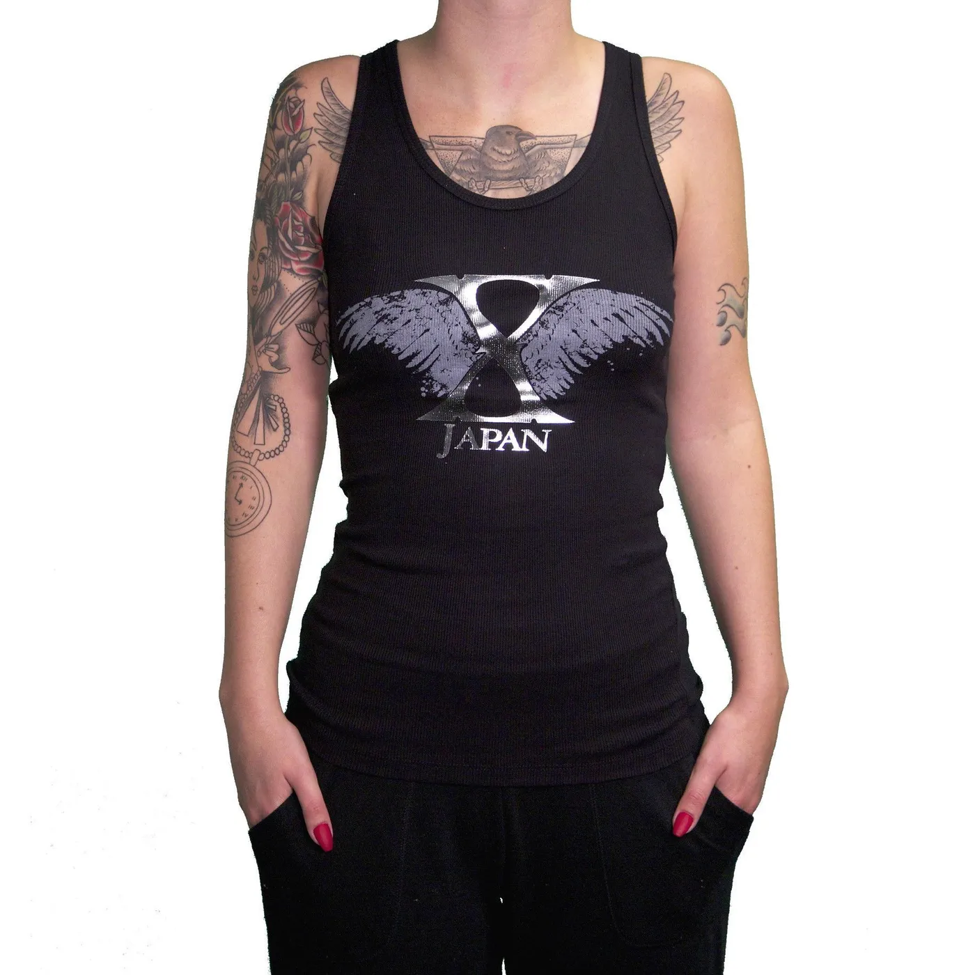 X JAPAN Angel Wings Ladies Tank