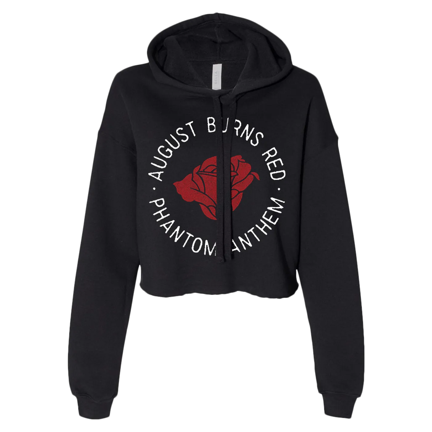 August Burns Red Rose Ladies Cropped Hoodie