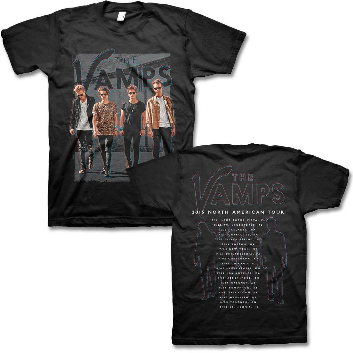 The Vamps 2015 North American Tour Tee