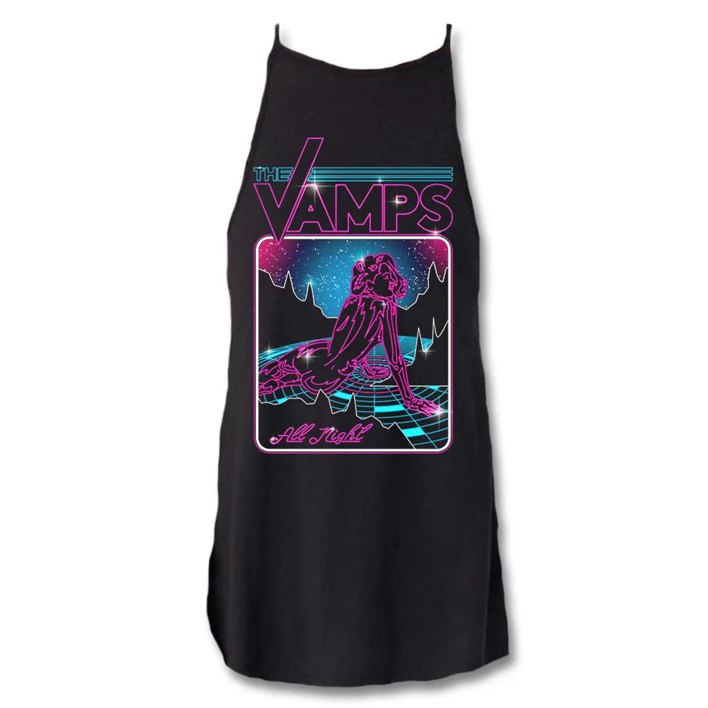The Vamps Neon Girl High Neck Tank Top - Women's