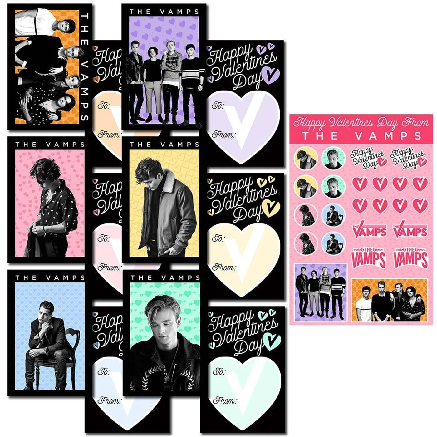 The Vamps Valentine's Day Card Set