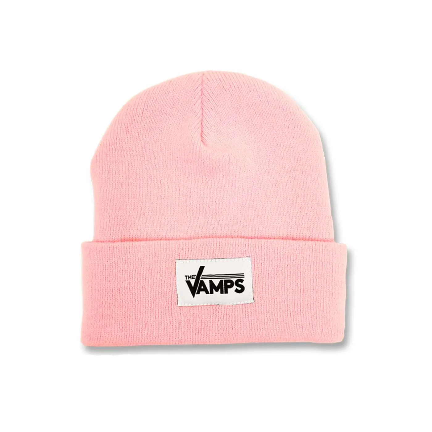 The Vamps Baby Pink Woven Label Beanie