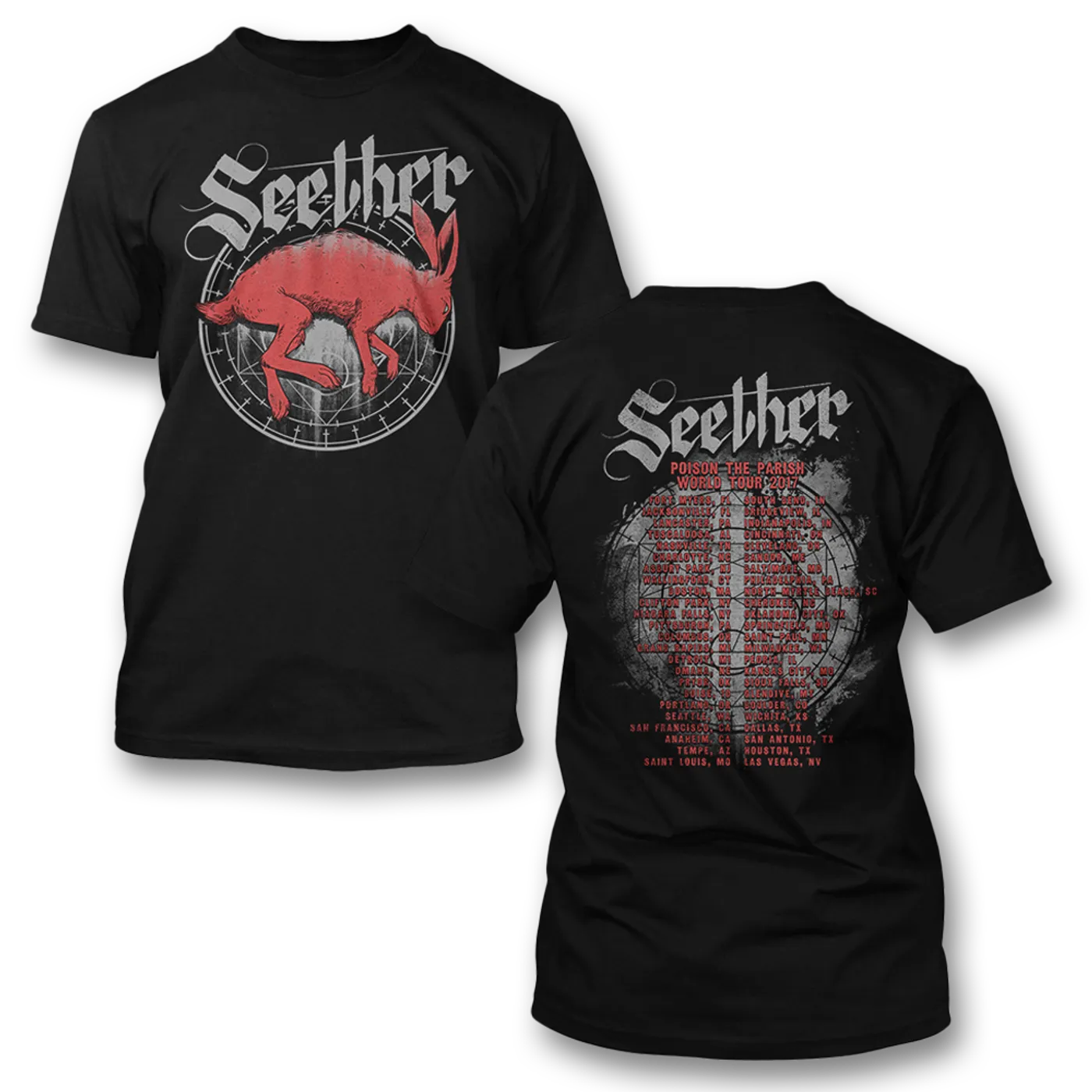 Seether Fading Hare Tour T-Shirt