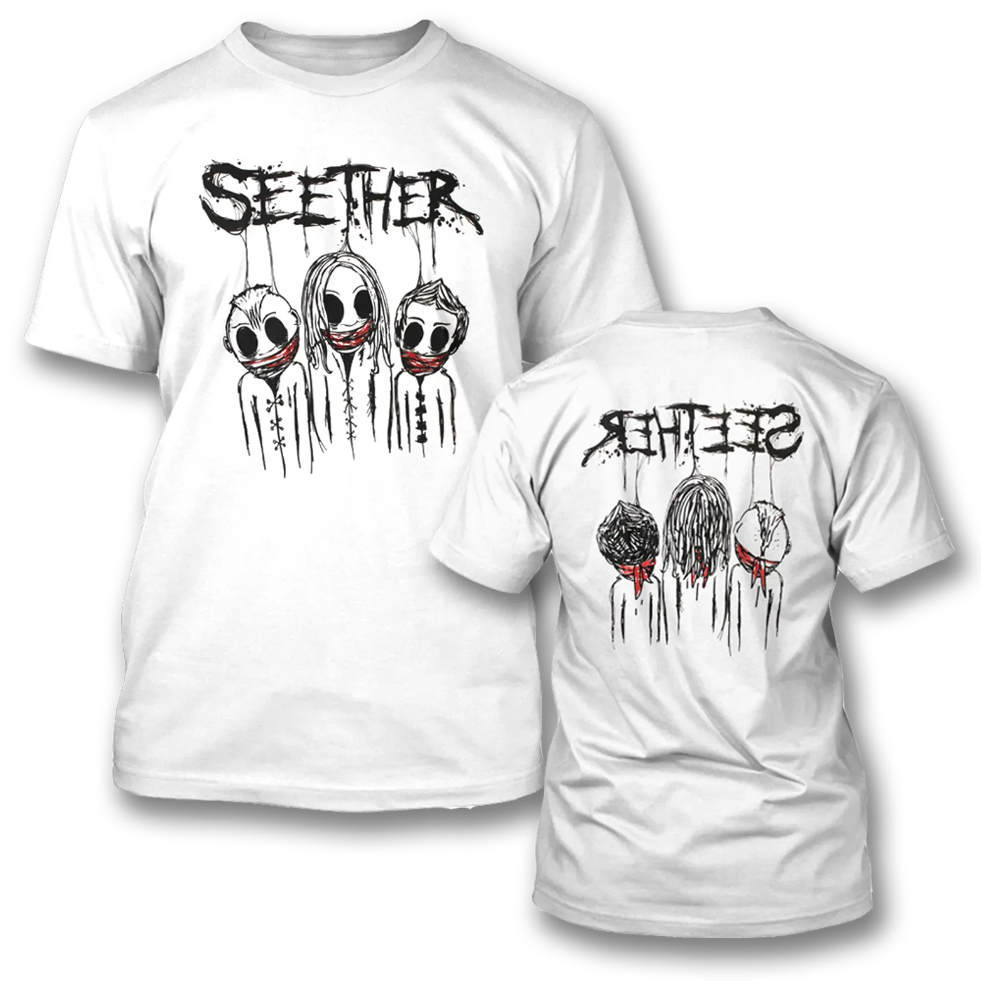 Seether Scribble Heads T-Shirt