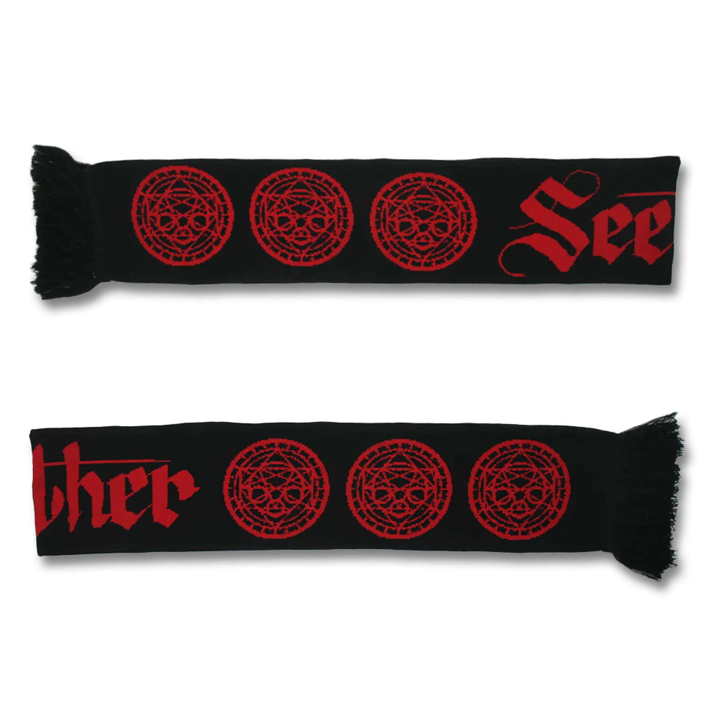 Seether Jacquard Knit Logo Scarf