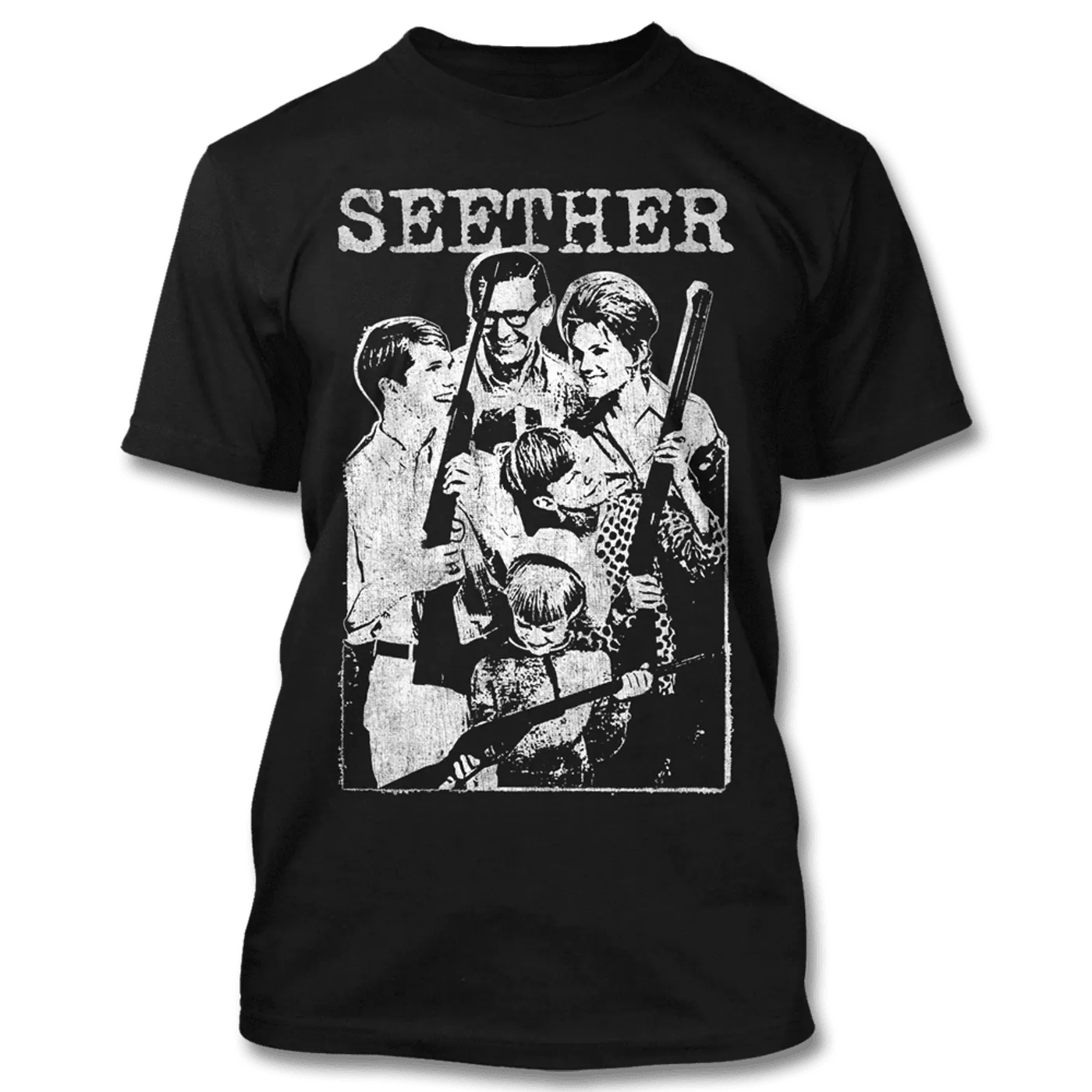 Seether Happy Family 2015 Tour T-shirt