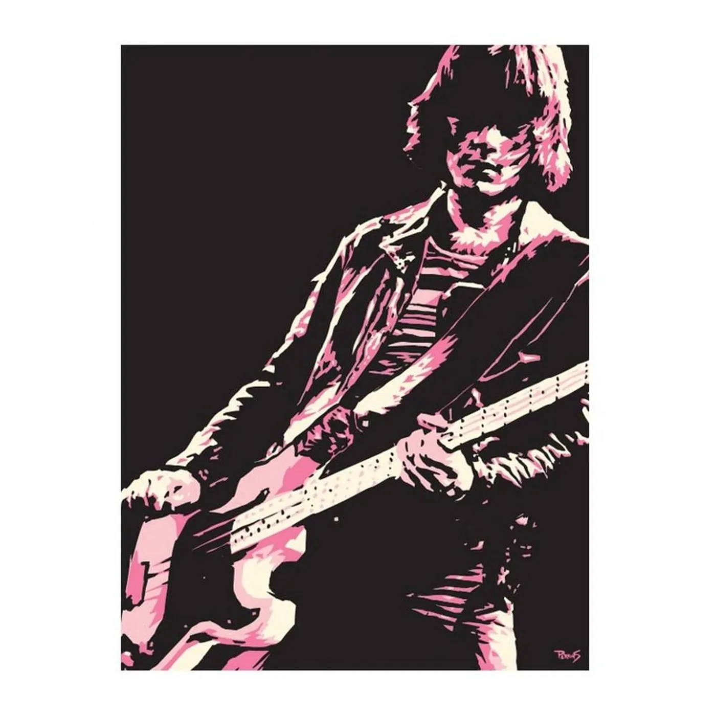 Dee Dee Ramone Signed Perkins Screenprint BP