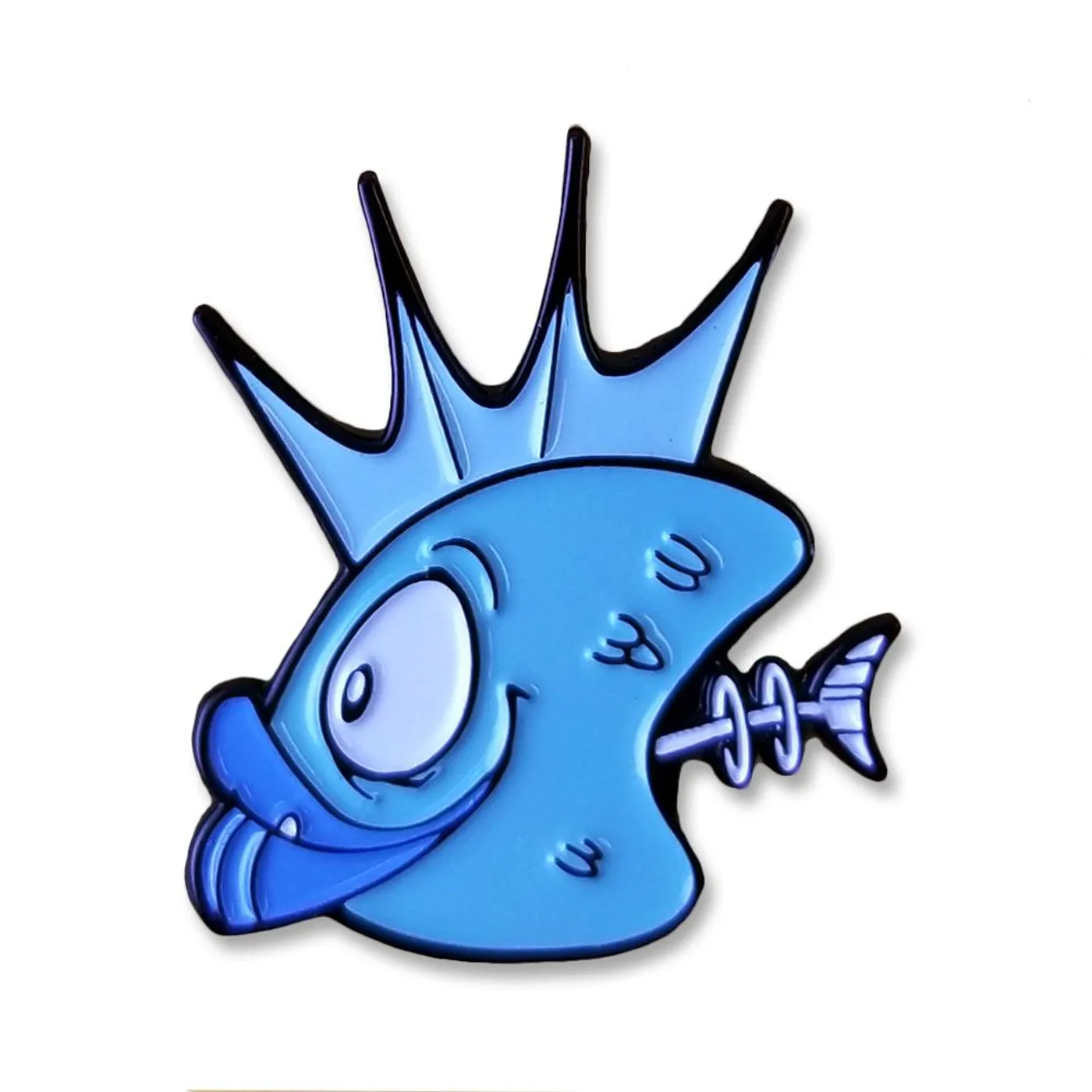 Osaka Popstar BLUE FISH HEADS TOON: ENAMEL PIN