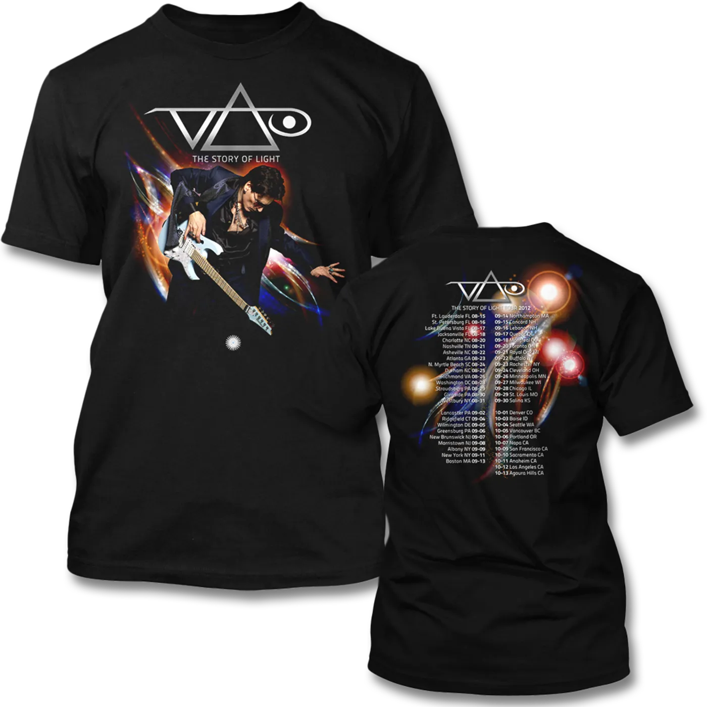 Steve Vai 2012 Story Of Light Tour T-shirt