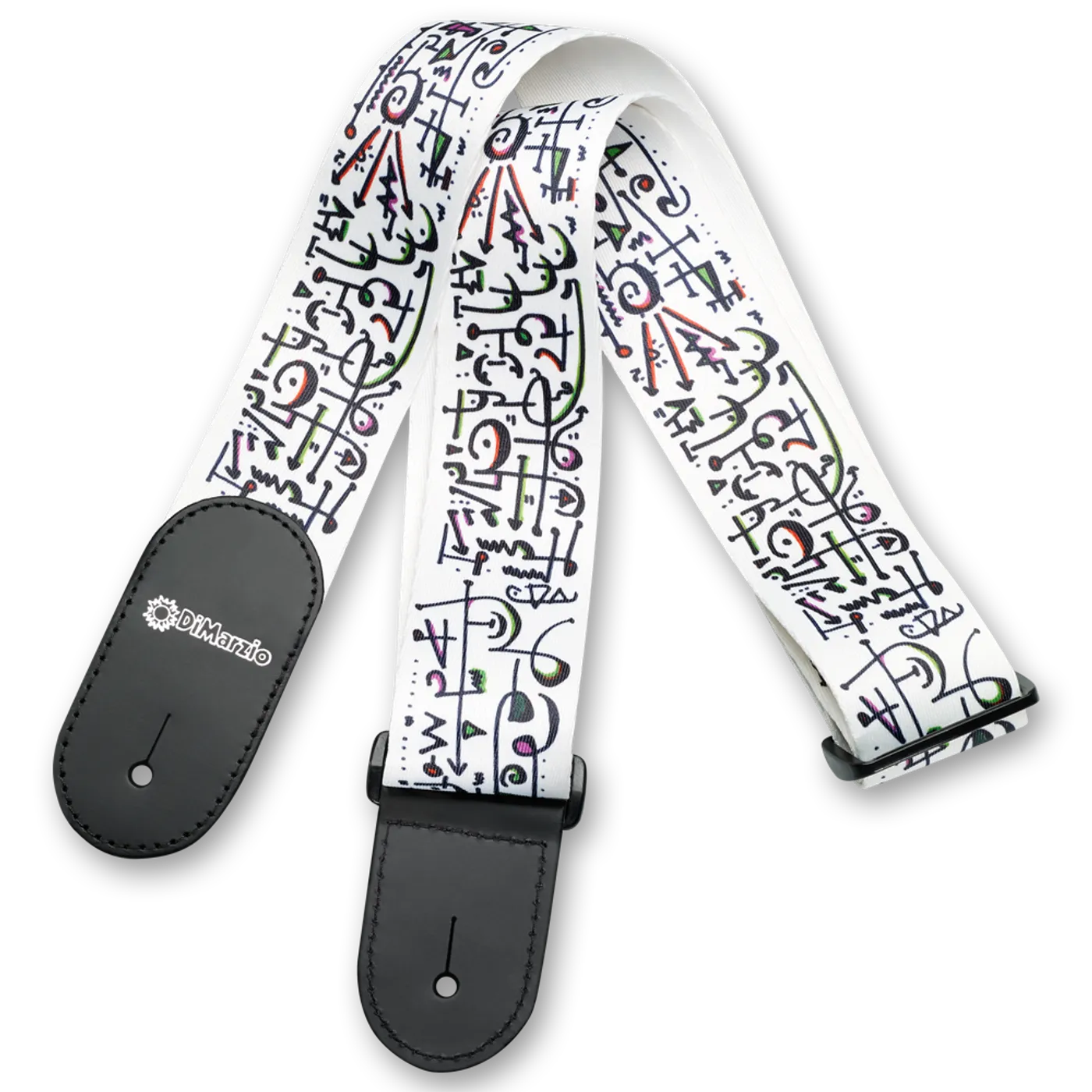 DiMarzio/Steve Vai Standard Guitar Strap — Art Strap White