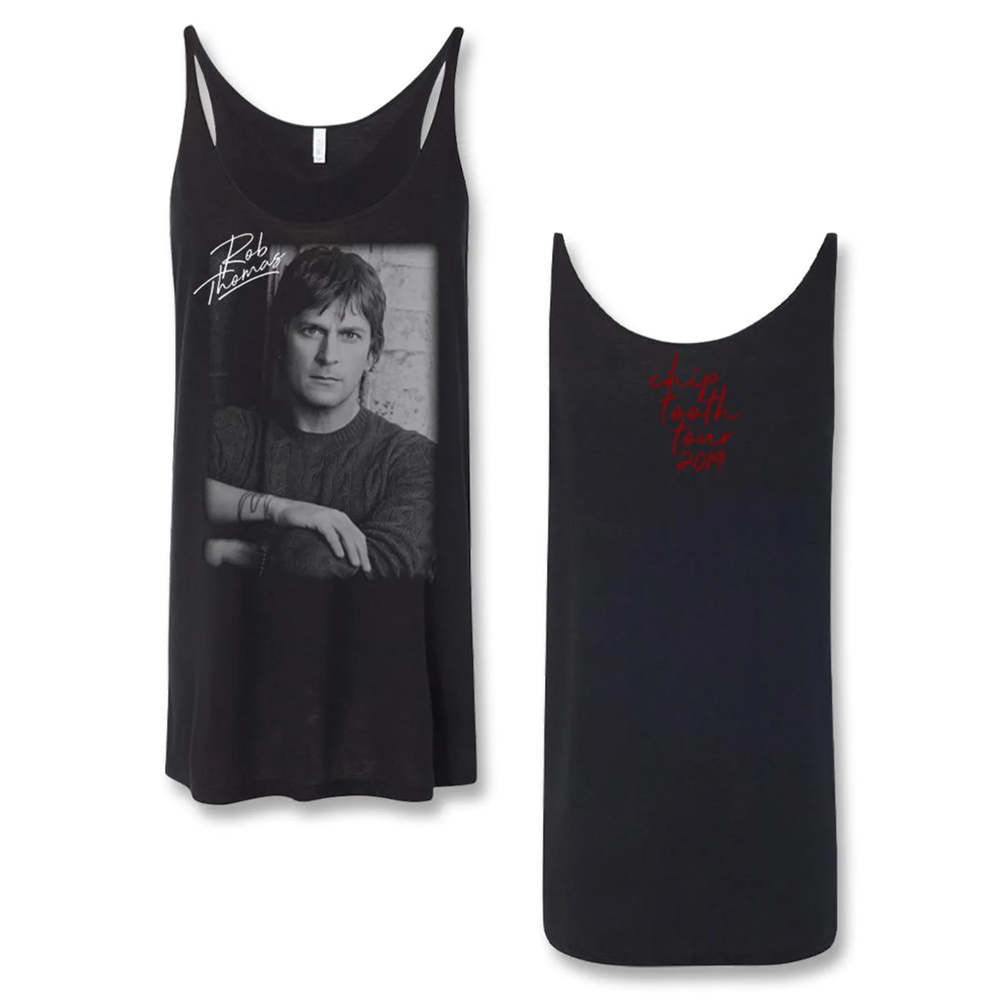 Rob Thomas Chip Tooth Ladies Photo Tank