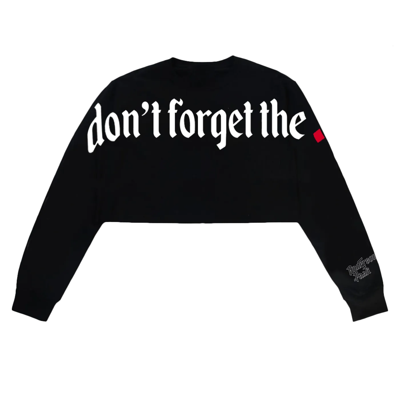 Anderson .Paak Don't Forget The Dot Cropped Sweatshirt