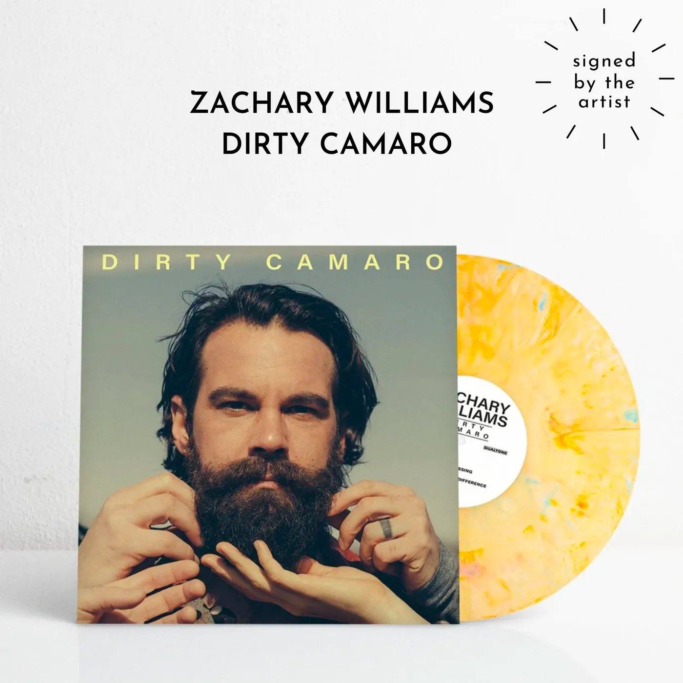 Zachary Williams Dirty Camaro (Signed Popcorn Swirl Vinyl)
