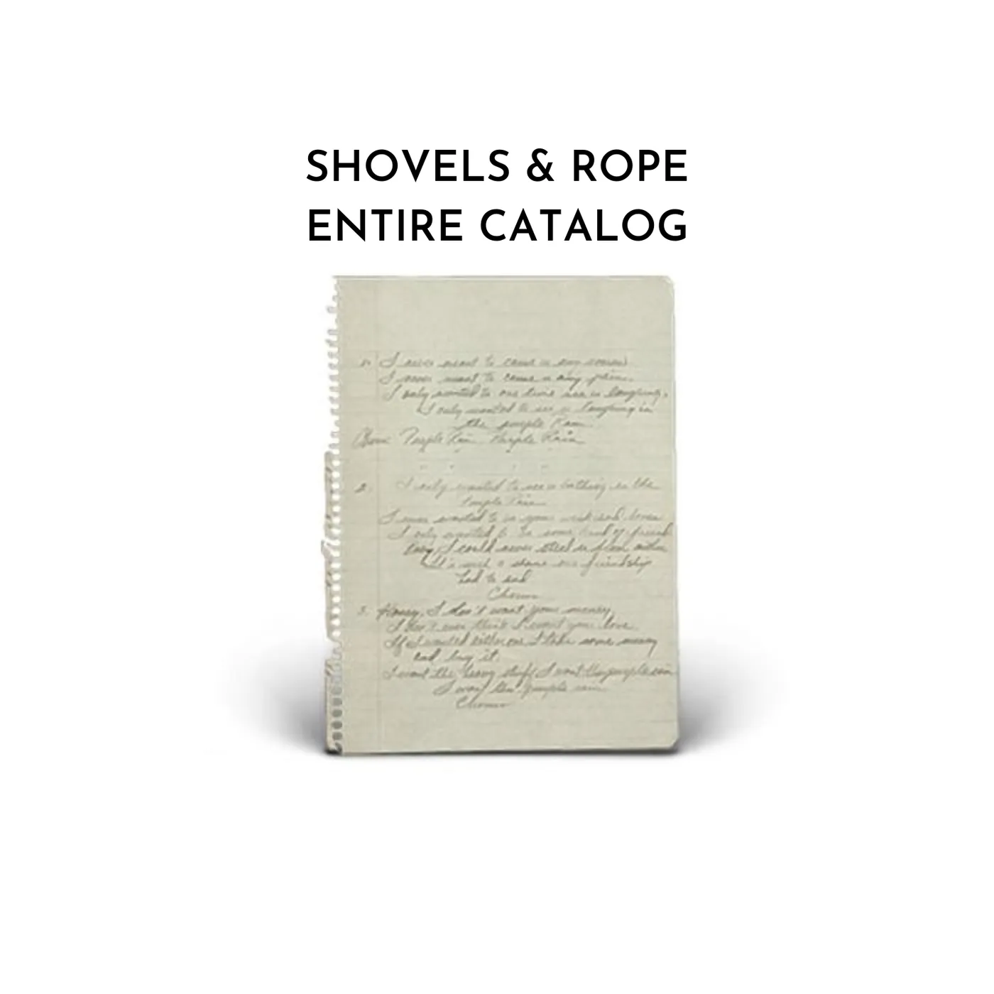 Shovels & Rope Handwritten Lyrics [Pre-Order]