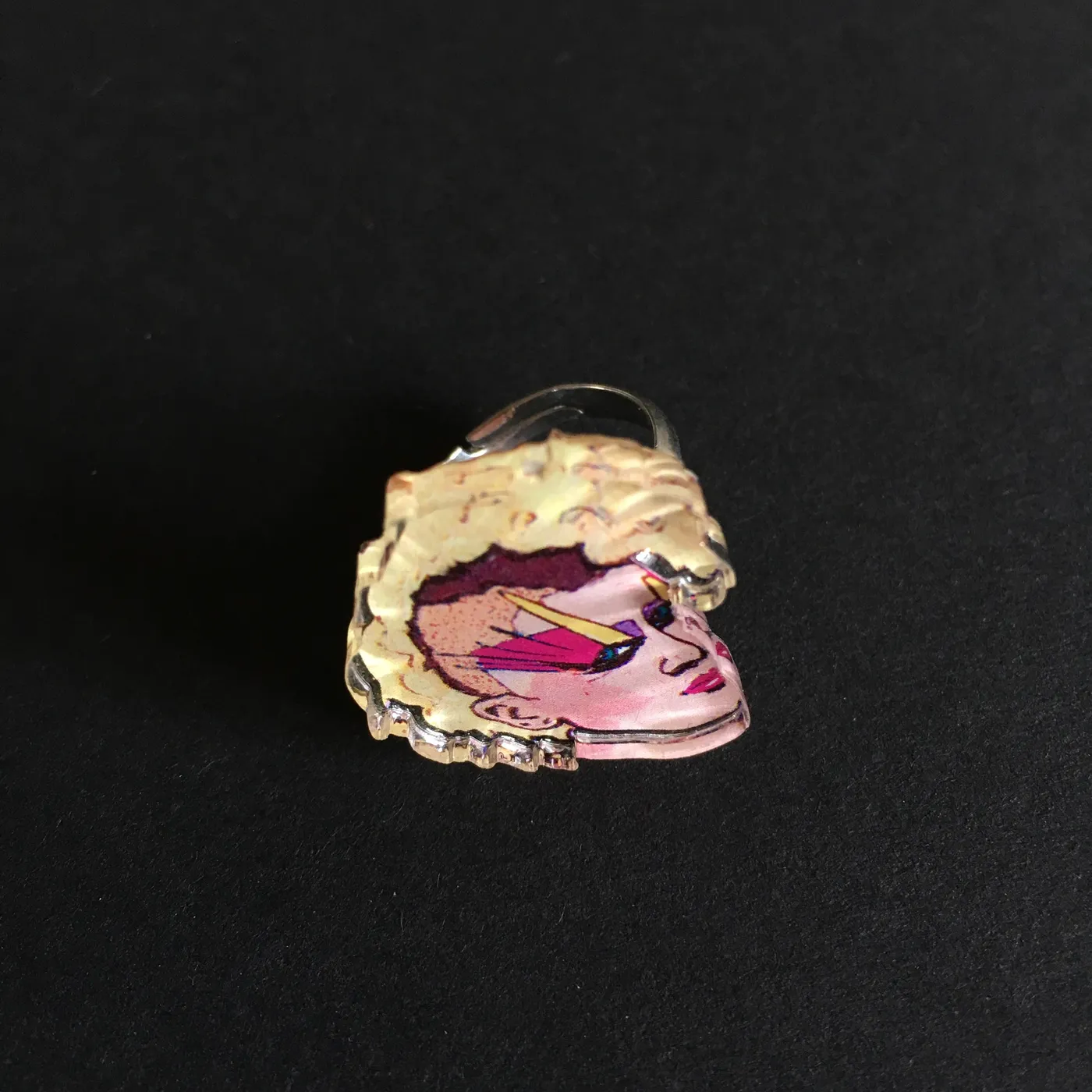 Peaches Acrylic Ring By Leroy's Place