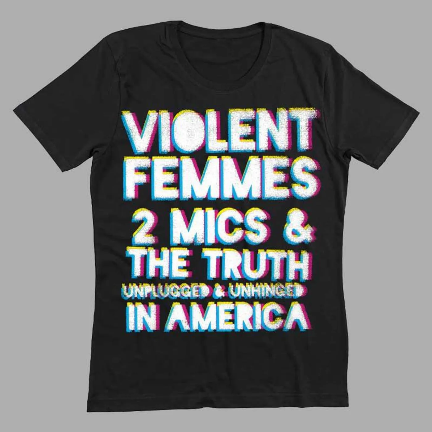 VIOLENT FEMMES 2MICS BLACK TEE
