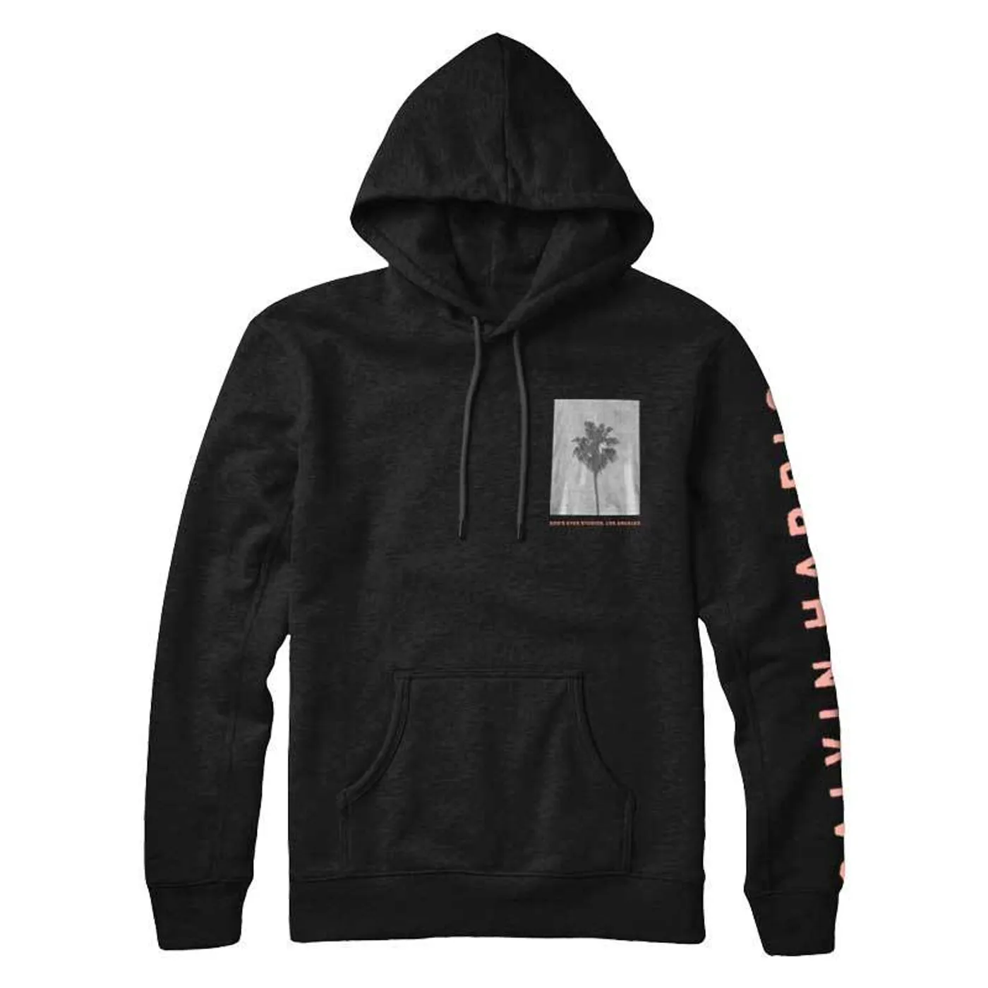 Calvin Harris PALM TREE BLACK PULLOVER HOODIE