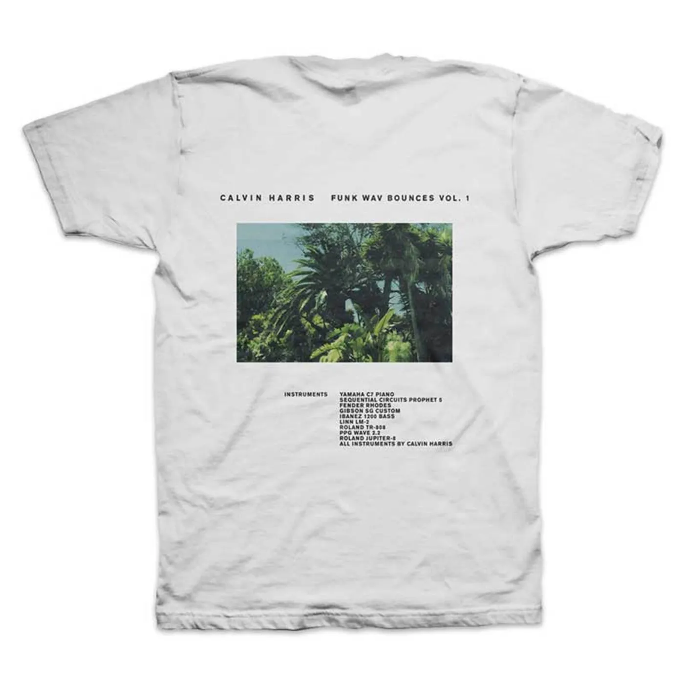 CALVIN HARRIS�'SLIDE' WHITE TEE