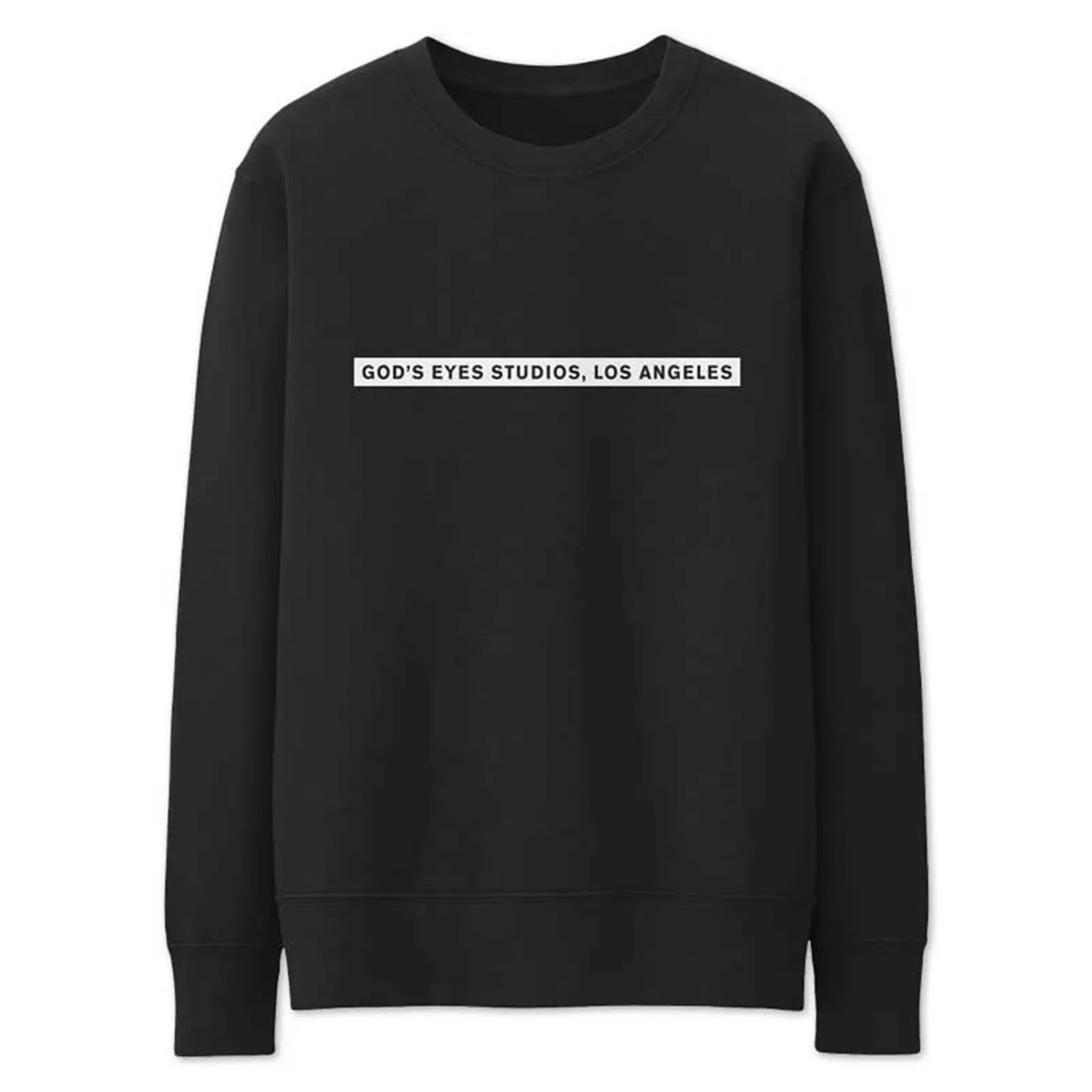 CALVIN HARRIS 'GOD'S EYES STUDIO' BLACK CREWNECK