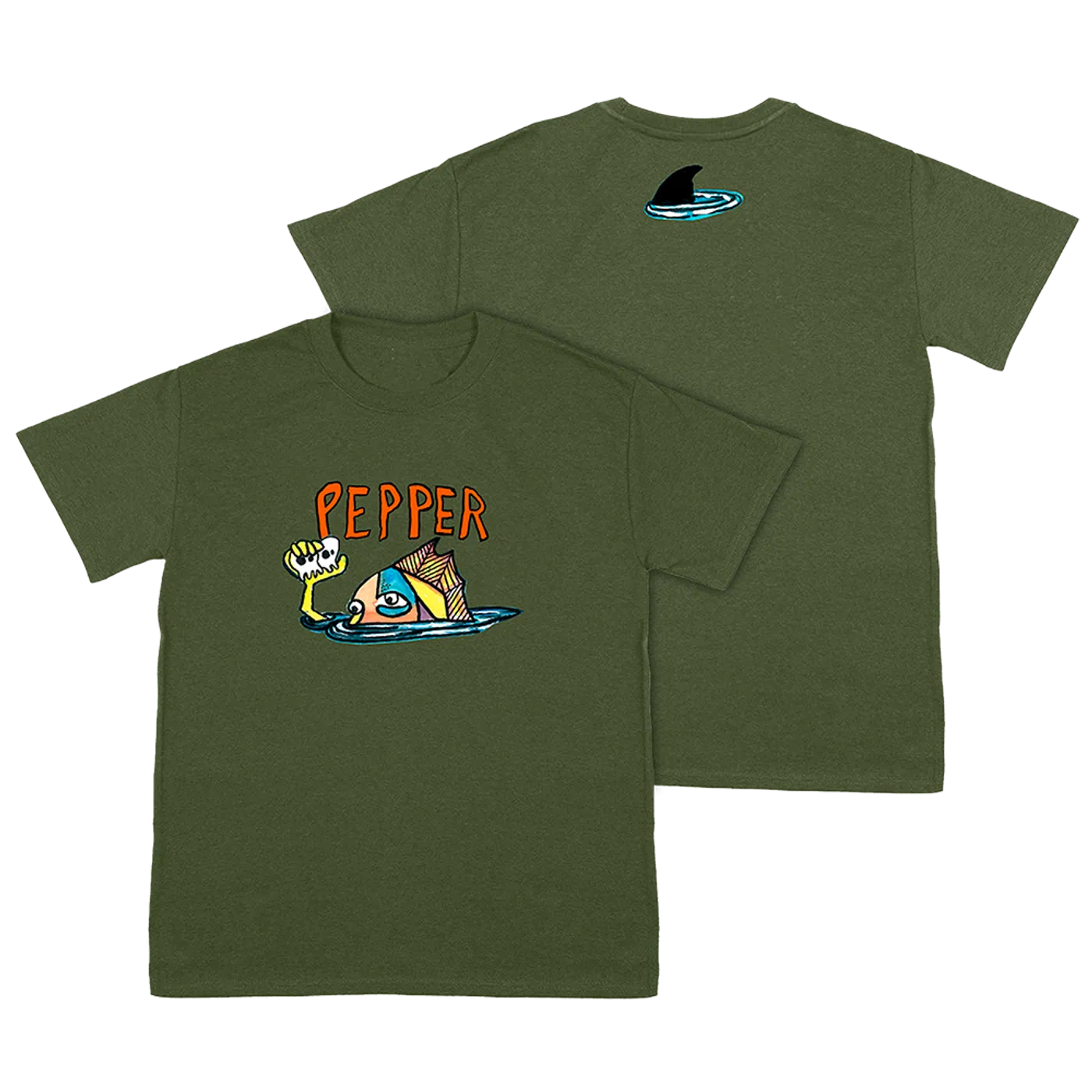 Pepper Makai Danny Military Green Tee