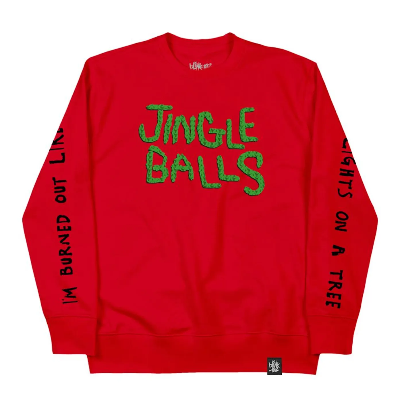 blink-182 Jingle Balls Red Crewneck Sweatshirt