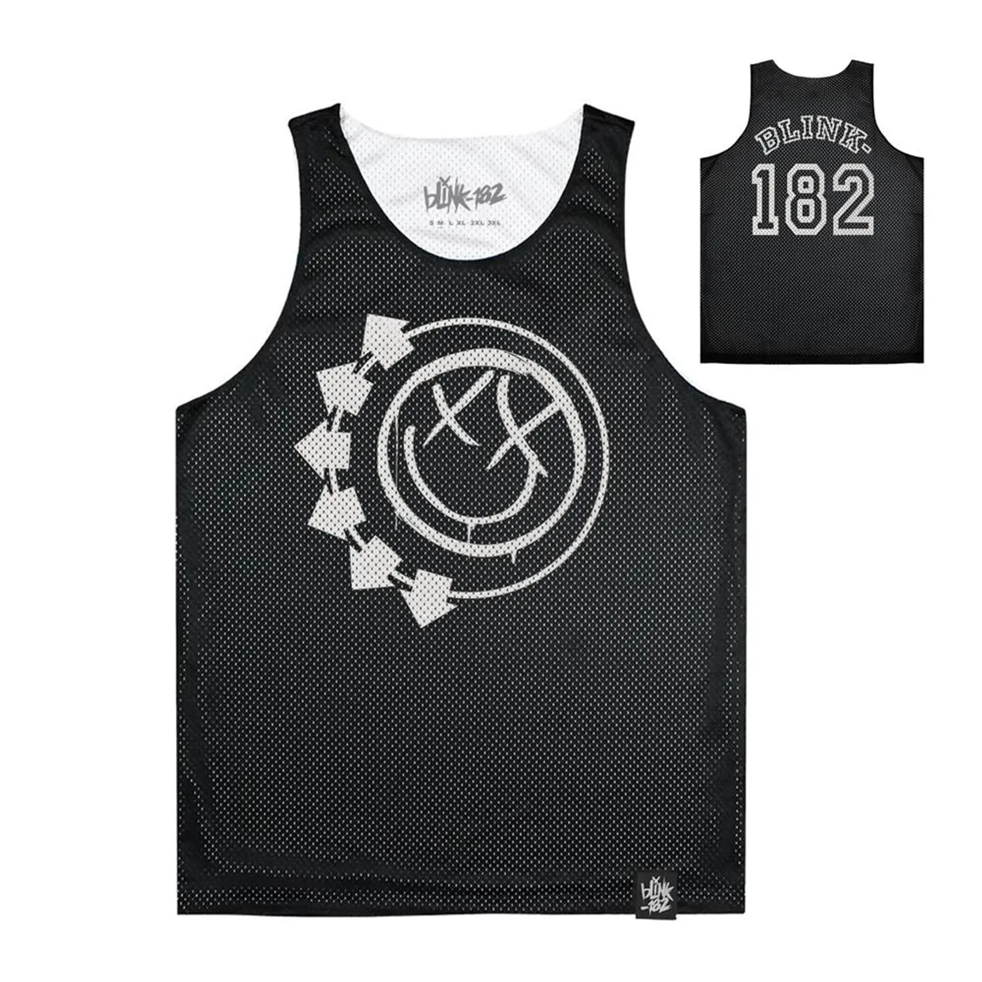 blink-182 Smiley Logo Reversible Mesh Tank Top