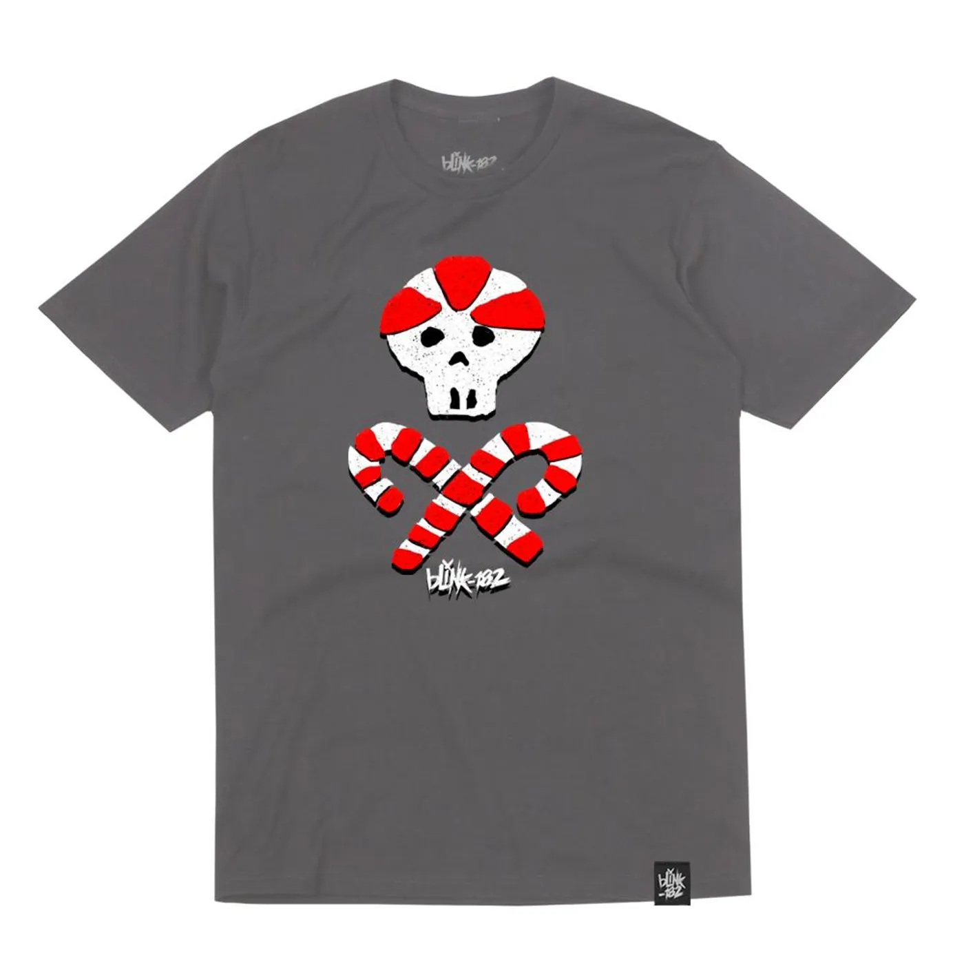 blink-182 Candy Cross Bones Grey Tee