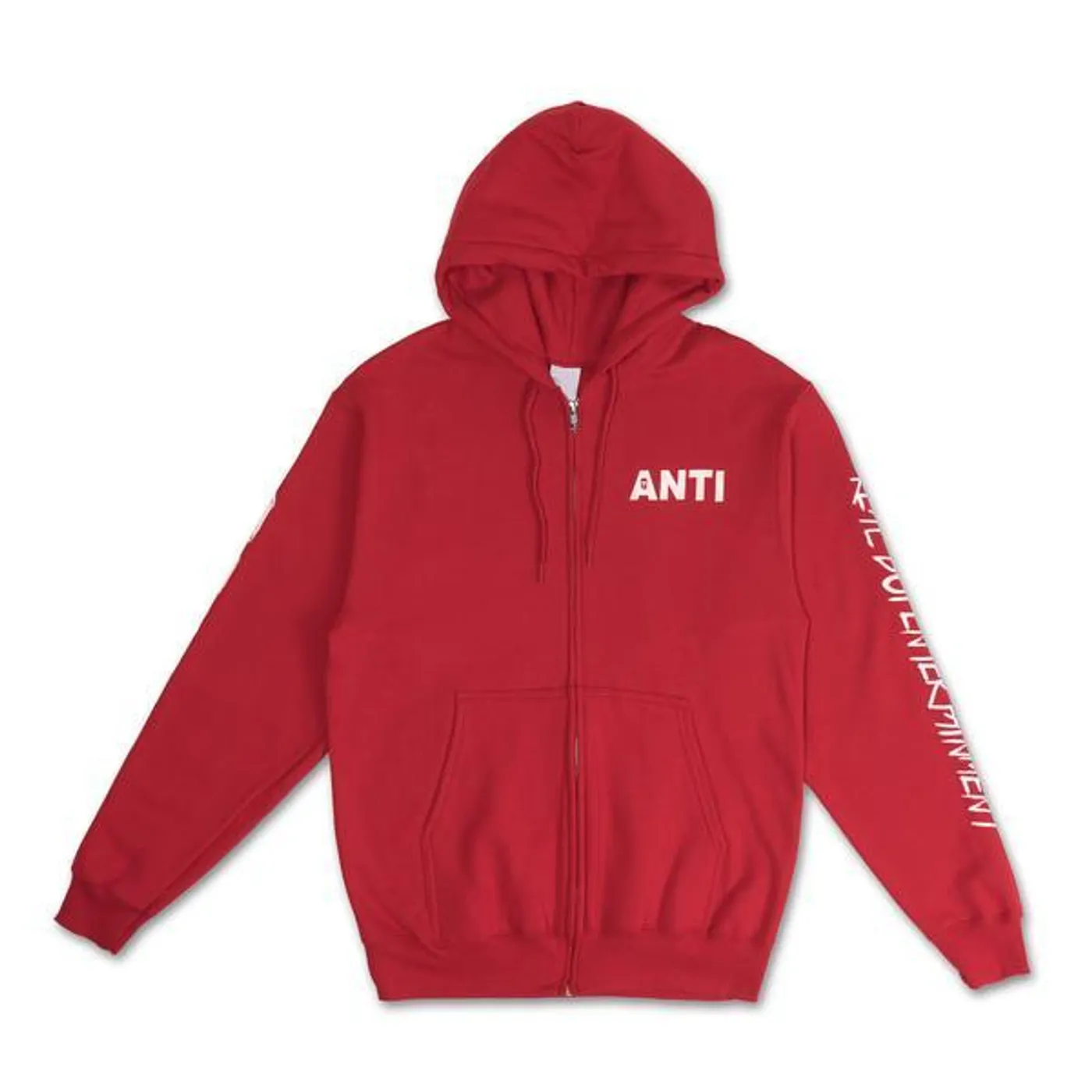 SOB X RBE ANTI LOGO ZIP HOODIE - RED