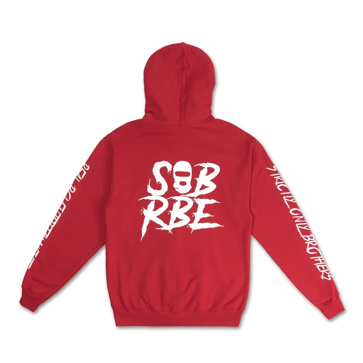 SOB X RBE ANTI LOGO ZIP HOODIE - RED