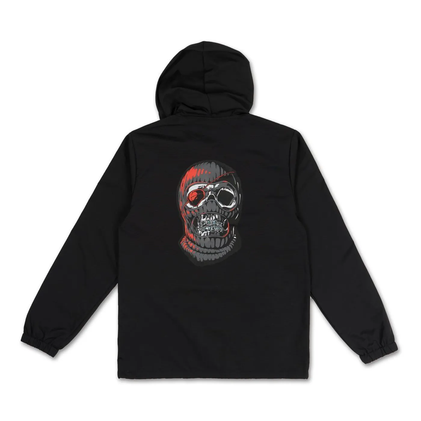 SOB X RBE LOGO HOODED COACHES JACKET - BLACK