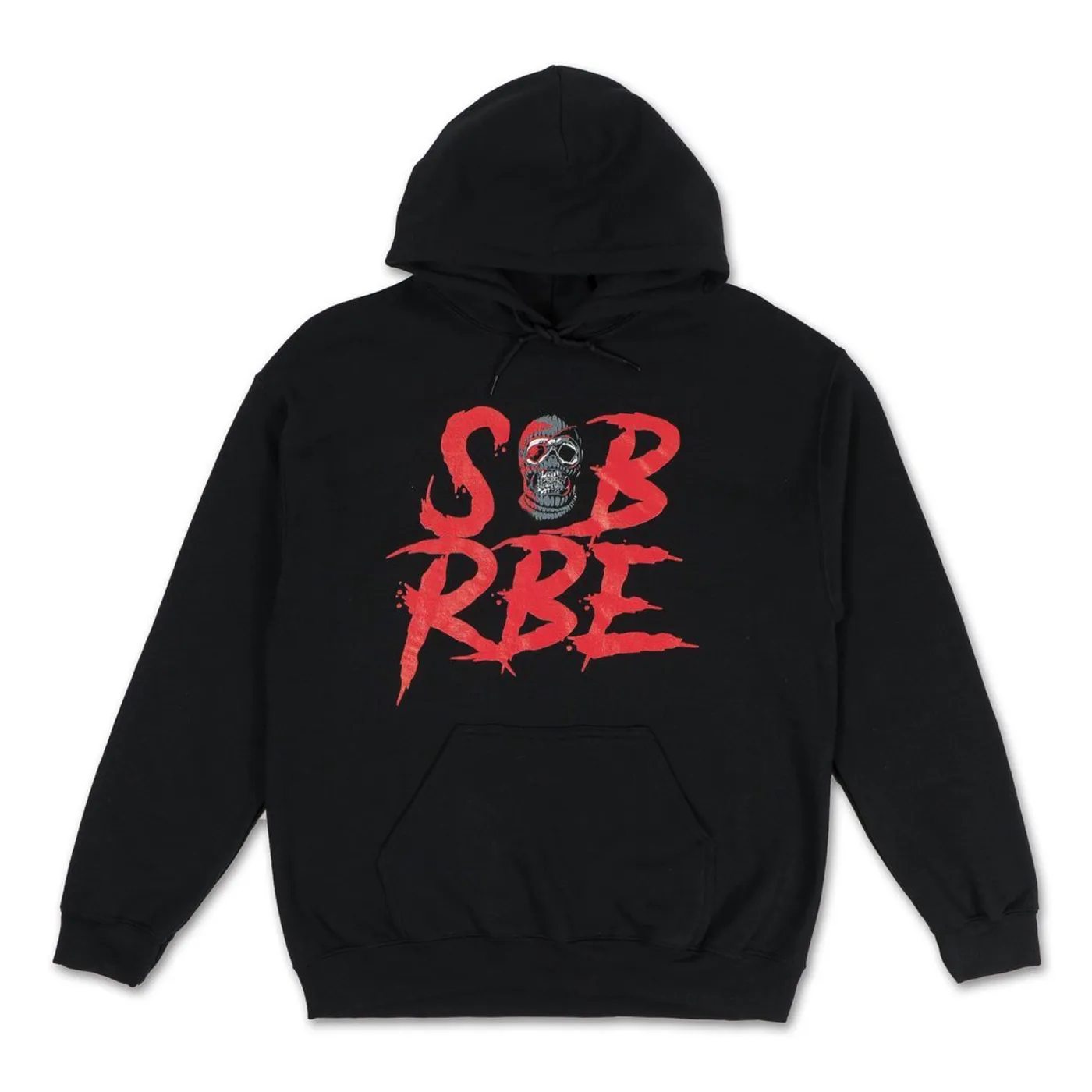 SOB X RBE SKI MASK LOGO HOODIE - BLACK