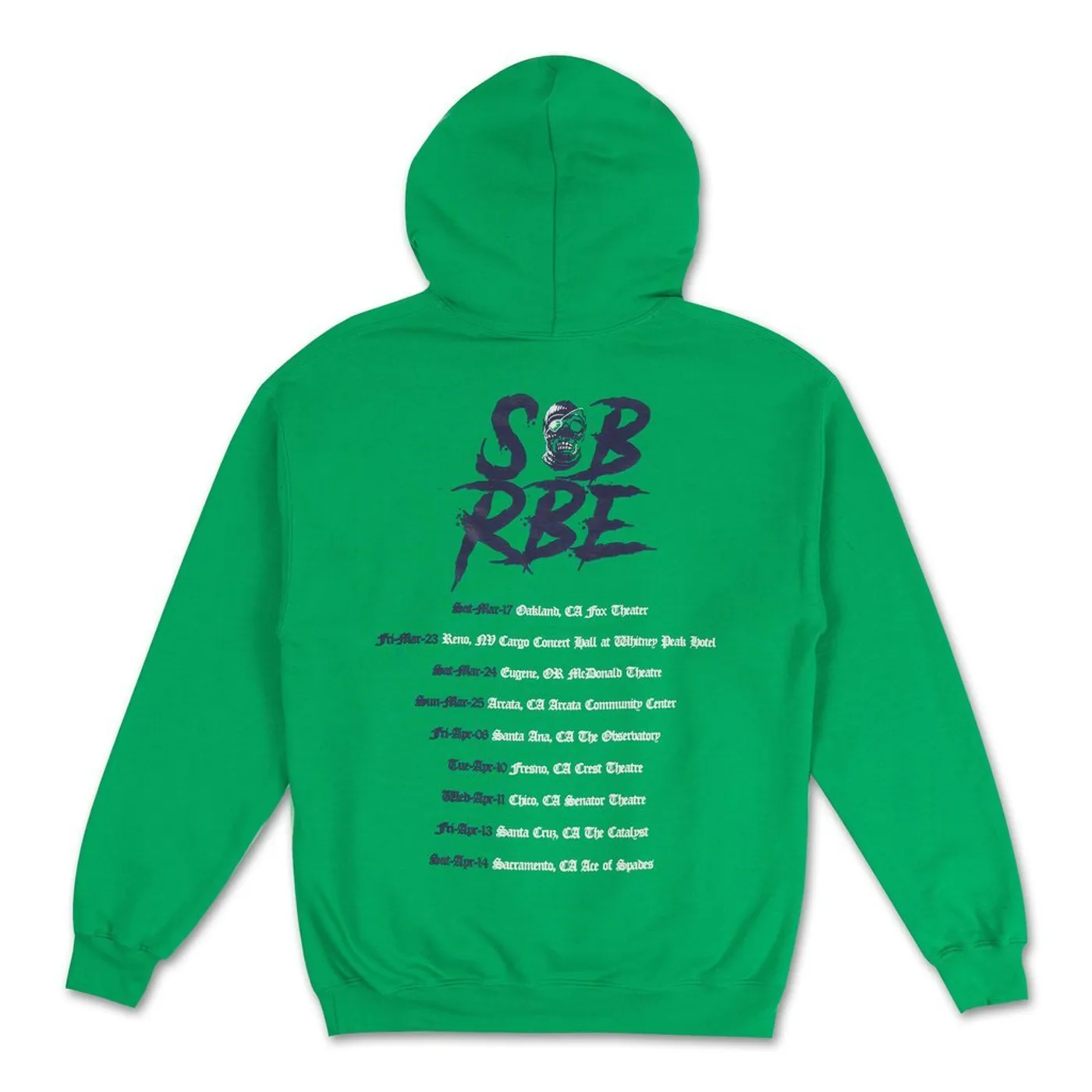 SOB X RBE TOUR HOODIE - GREEN