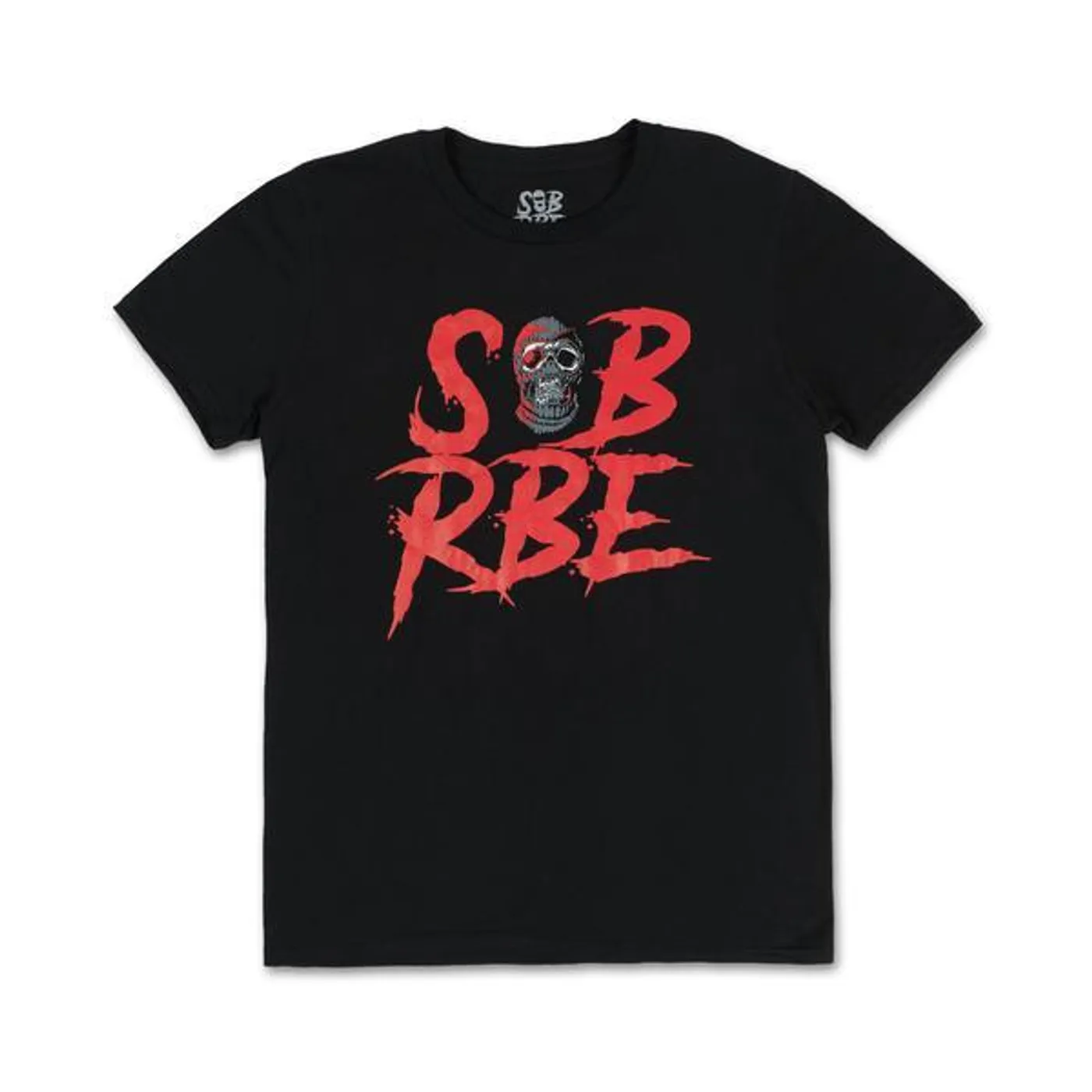 SOB X RBE SKI MASK LOGO TEE - BLACK