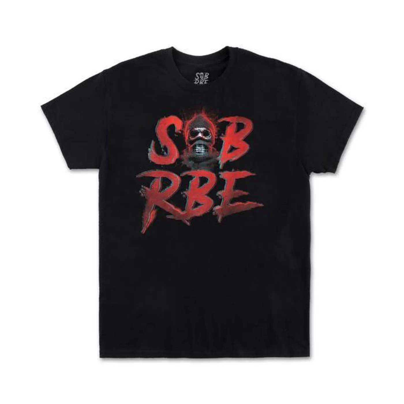 SOB X RBE 3D SKI MASK LOGO TEE - BLACK