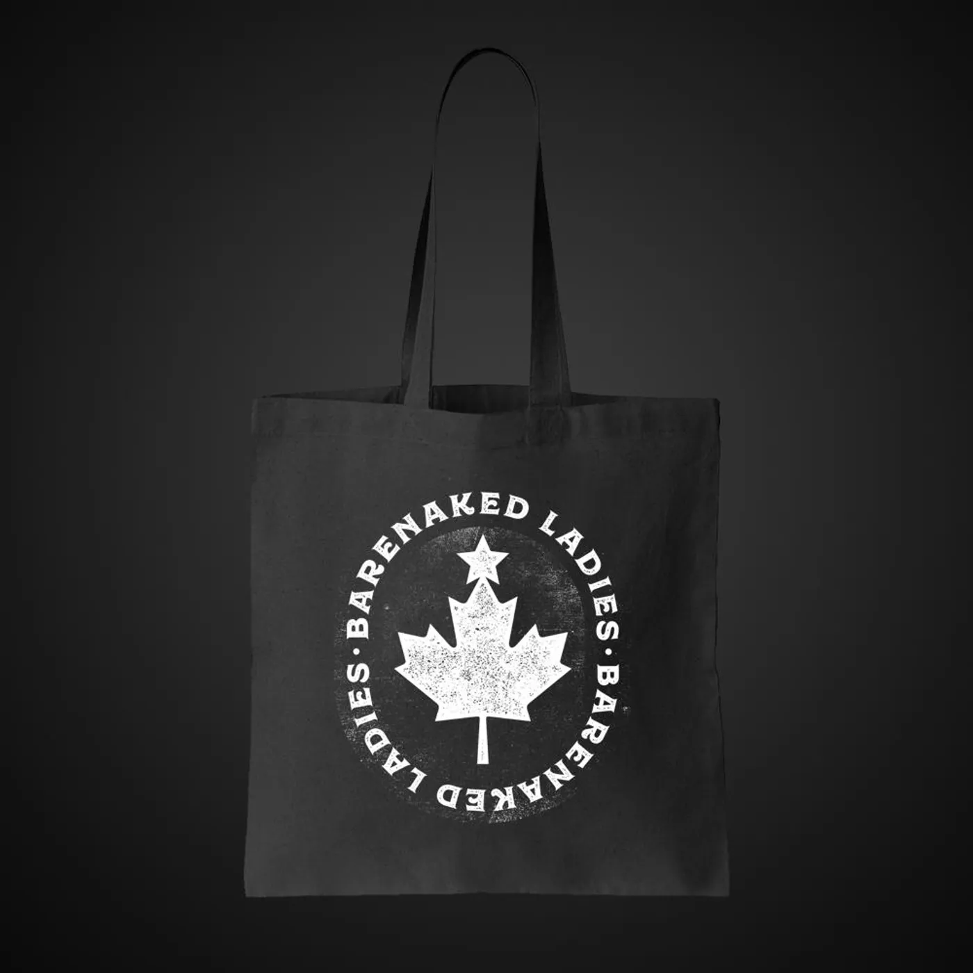 Barenaked Ladies Maple Leaf Black Tote Bag