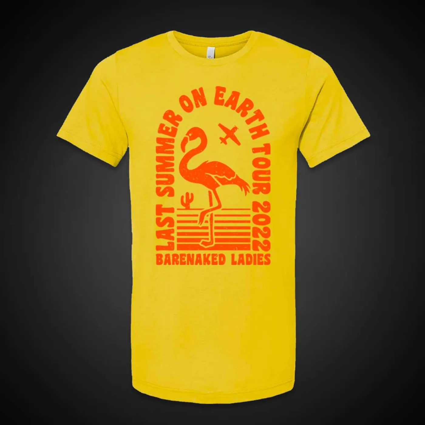 Barenaked Ladies BNL Flamingo Desert Yellow Tee