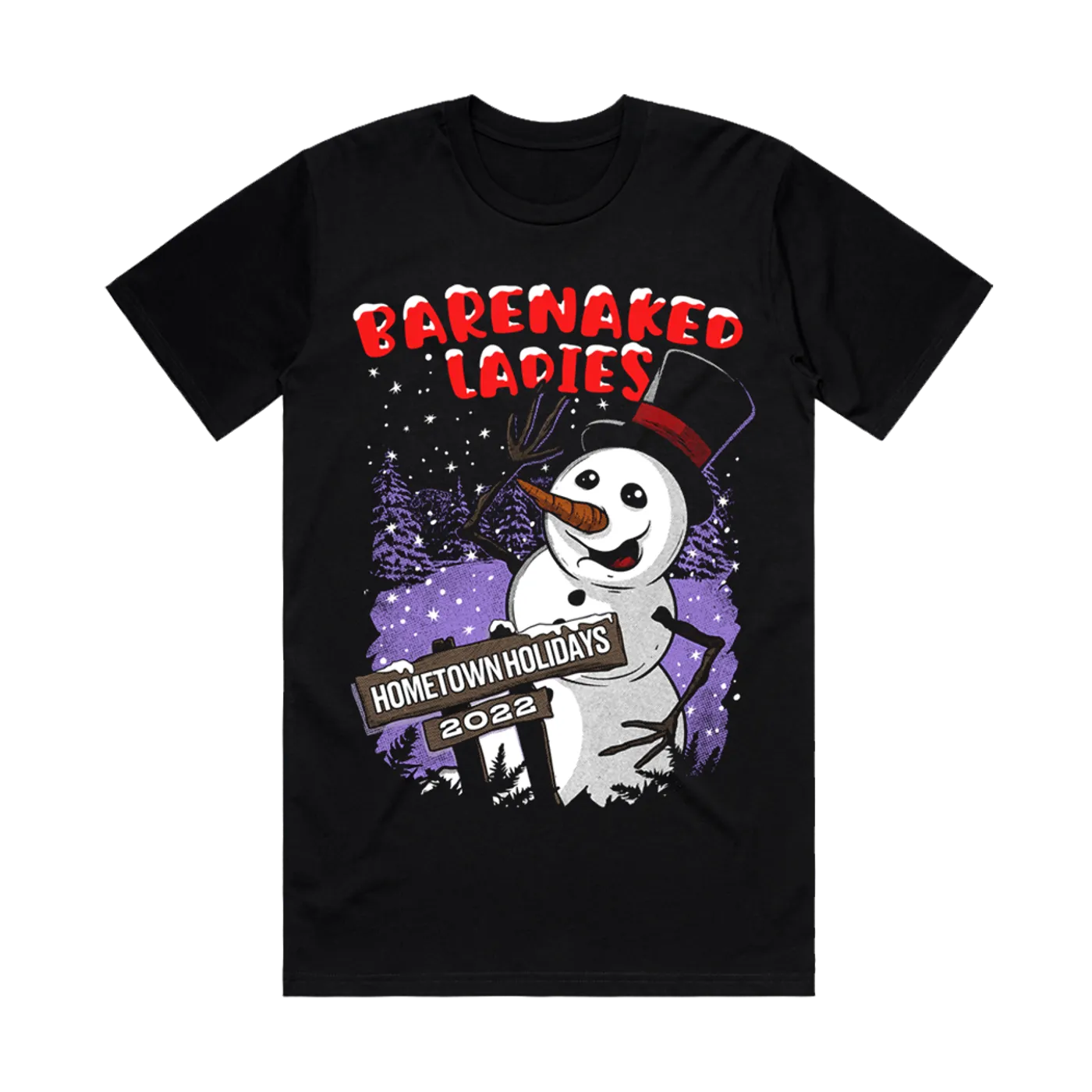 Barenaked Ladies BNL Hometown Holidays 2022 Snowman Tee