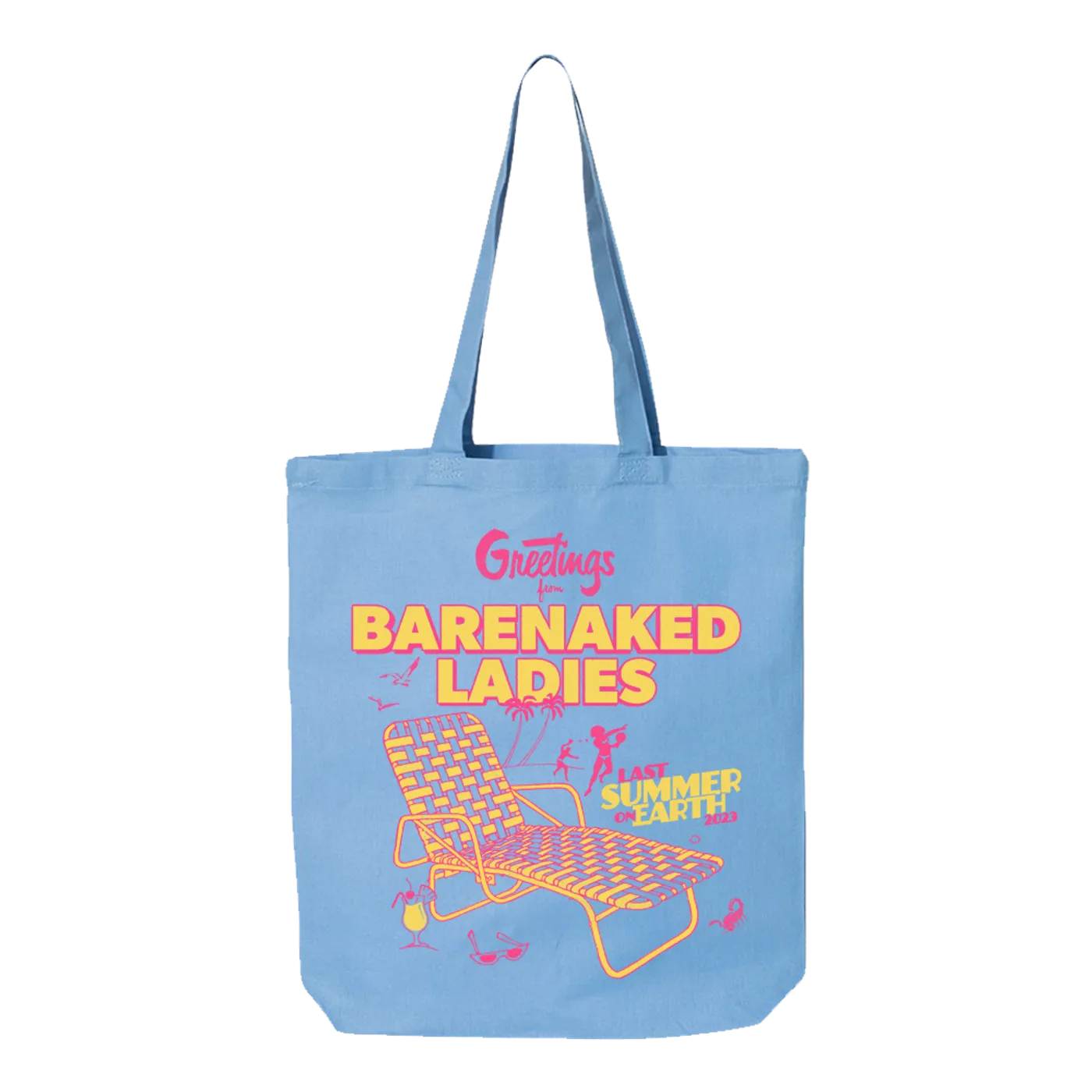 Barenaked Ladies LSOE 2023 Beach Chair Carolina Blue Tote