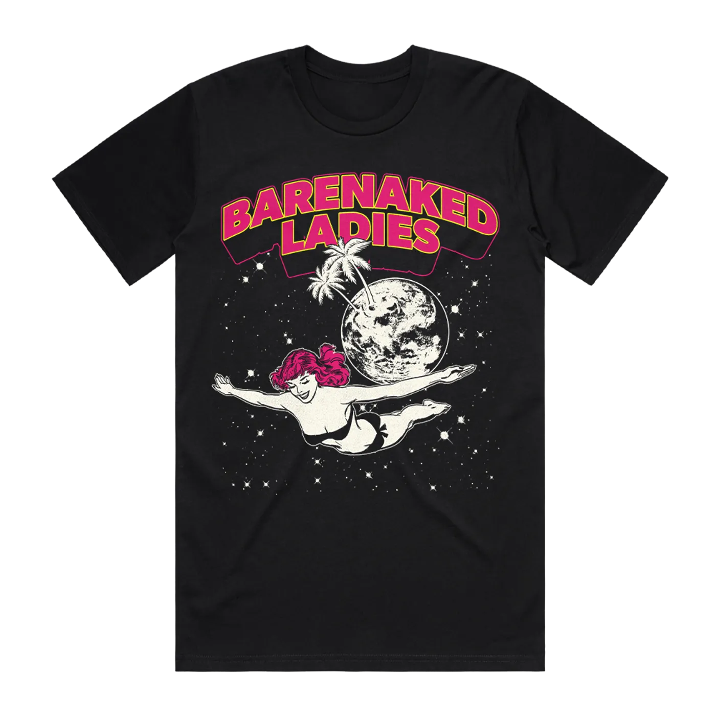 Barenaked Ladies Cosmic Diving Lady Black Tee