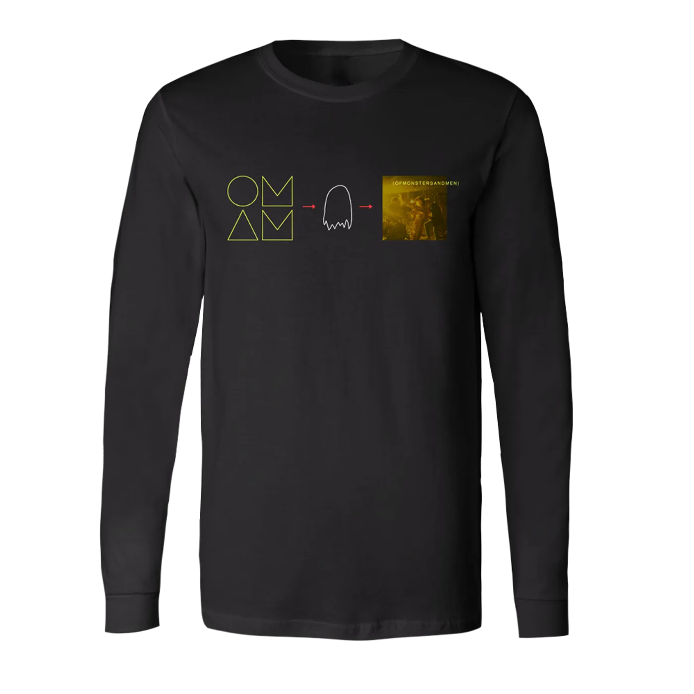Of Monsters and Men OMAM "OMAM MONSTER" Black Longsleeve