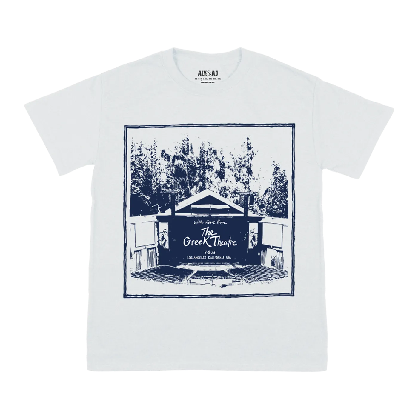 Aly & AJ The Green Theatre Framed Stage Tee