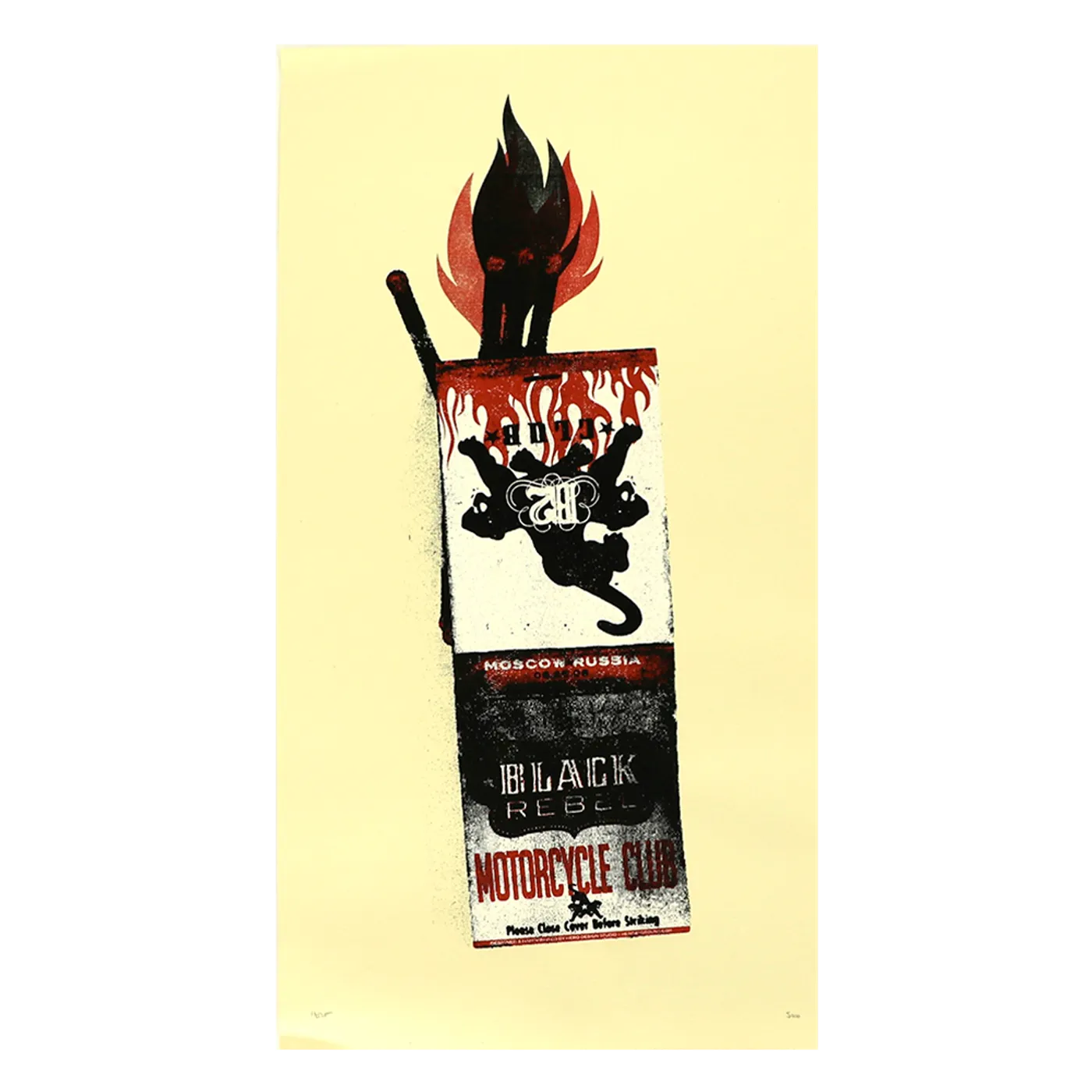 Black Rebel Motorcycle Club Hero Matchbook Poster