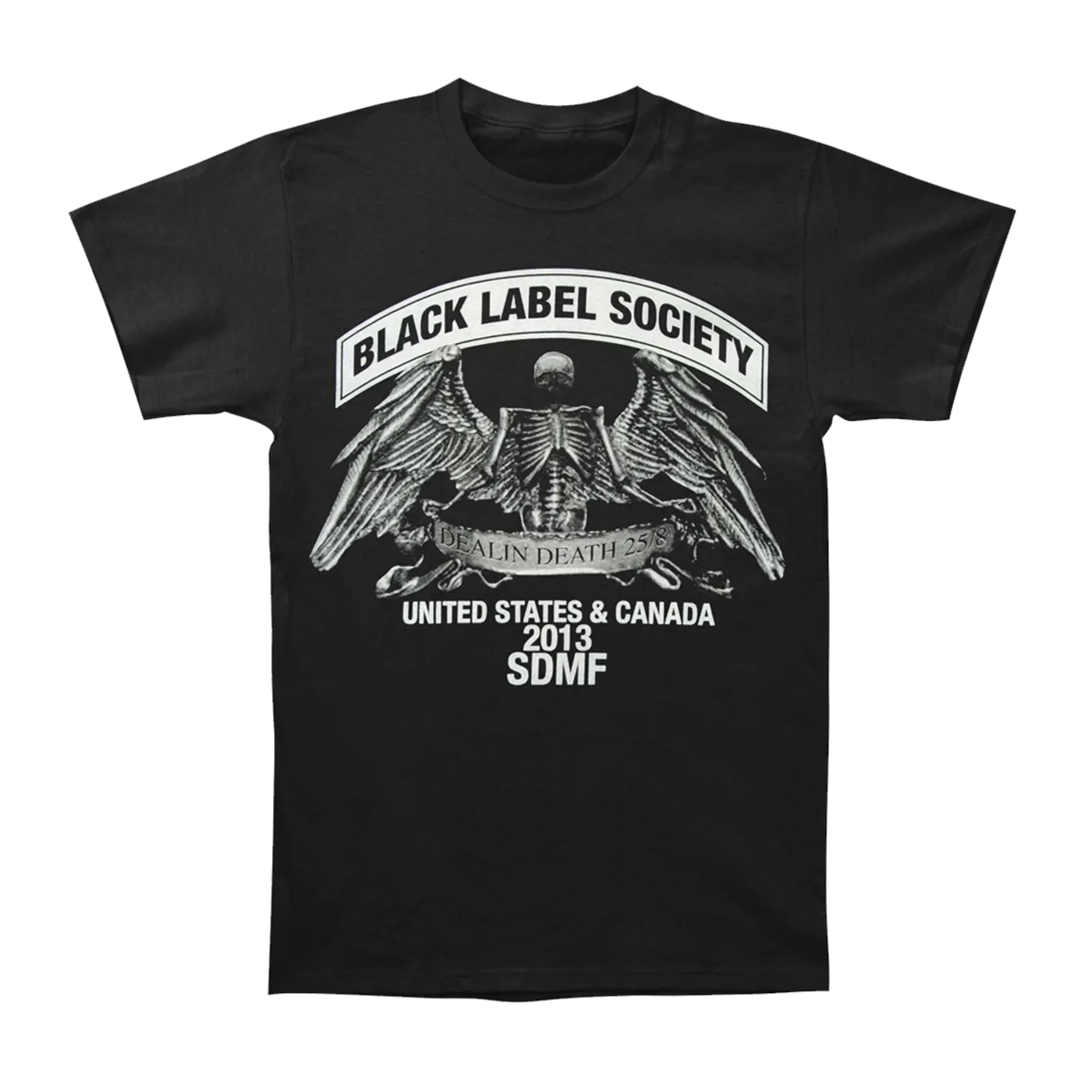 Black Label Society Metal Skully Wings T